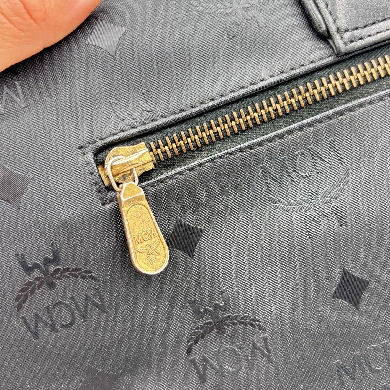 MCM × Vintage VTG 80s MCM Visetos Monogram Top Handle Shoulder Doctor Bag Size ONE SIZE - 6 Thumbnail