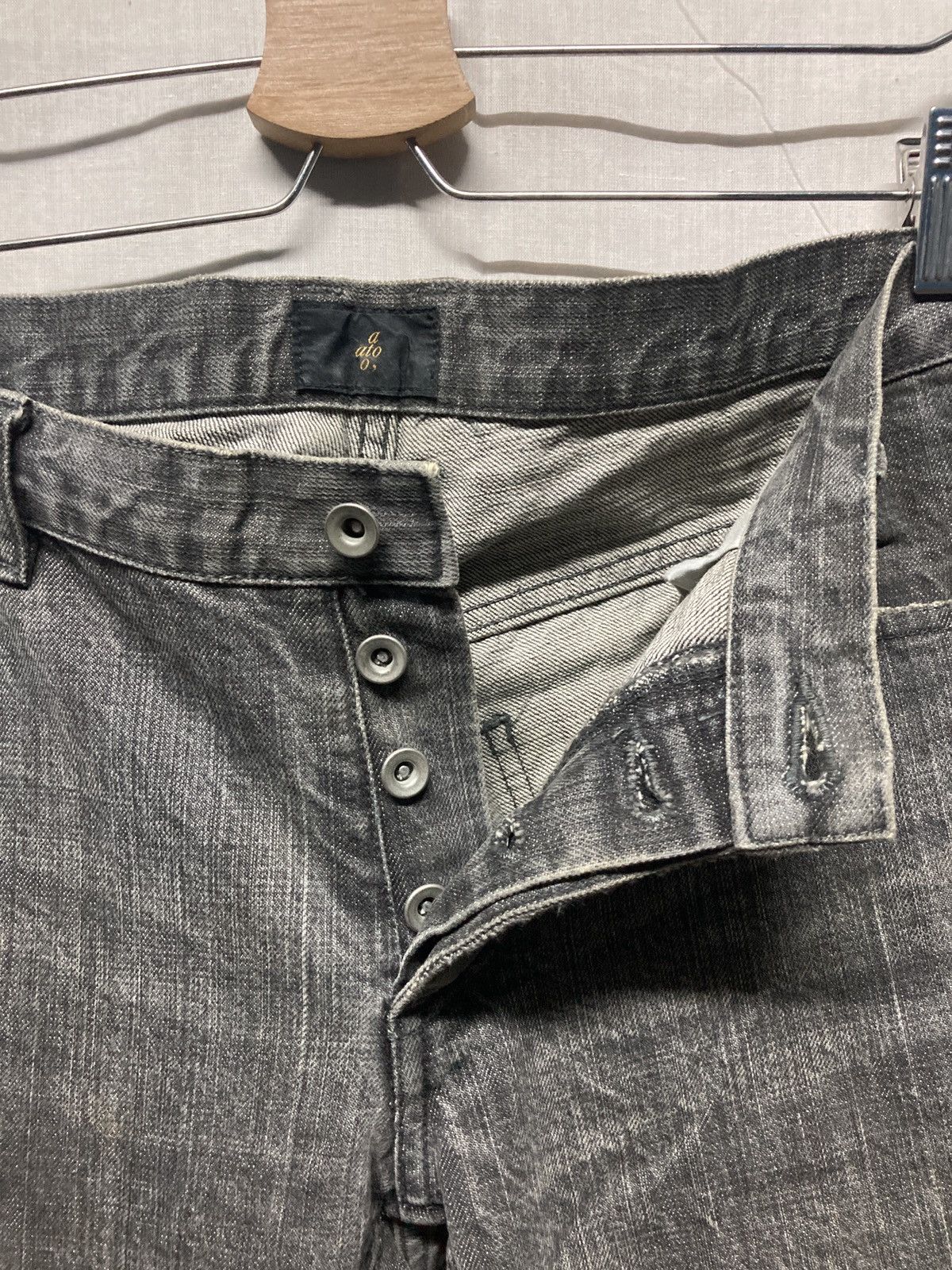 Ato Matsumoto Ato Matsumoto Flare Charcoal Denim Size US 32 / EU 48 - 5 Thumbnail