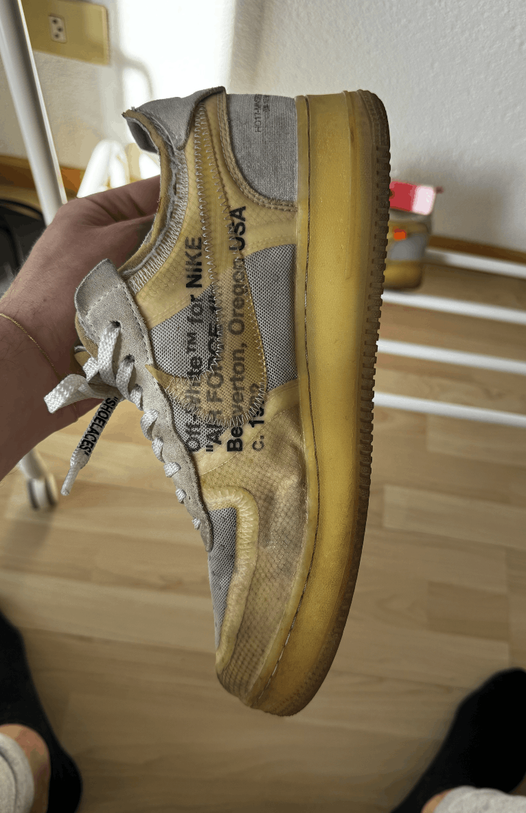 Nike × Off-White Nike Air Force 1 Off White White OG Size US 11.5 / EU 44-45 - 4 Thumbnail
