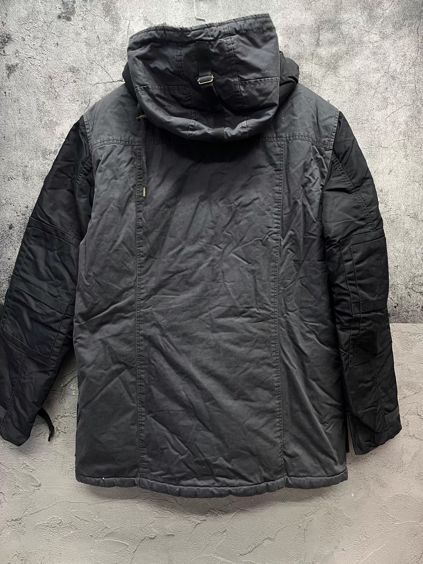Armani Armani Jeans Button-Front Solid Cotton Padded Jacket L Size US L / EU 52-54 / 3 - 2 Thumbnail