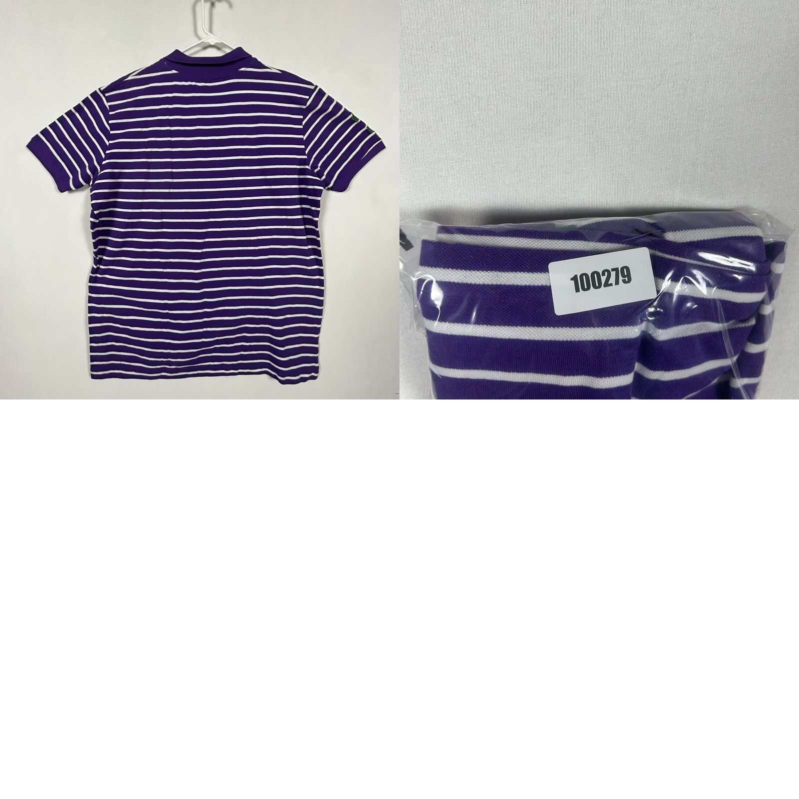 Vintage VINTAGE US Polo Assn Polo Shirt Mens XL Purple White Striped Big Pony #3 USPA Polo Shirt Size US XL / EU 56 / 4 - 8 Thumbnail