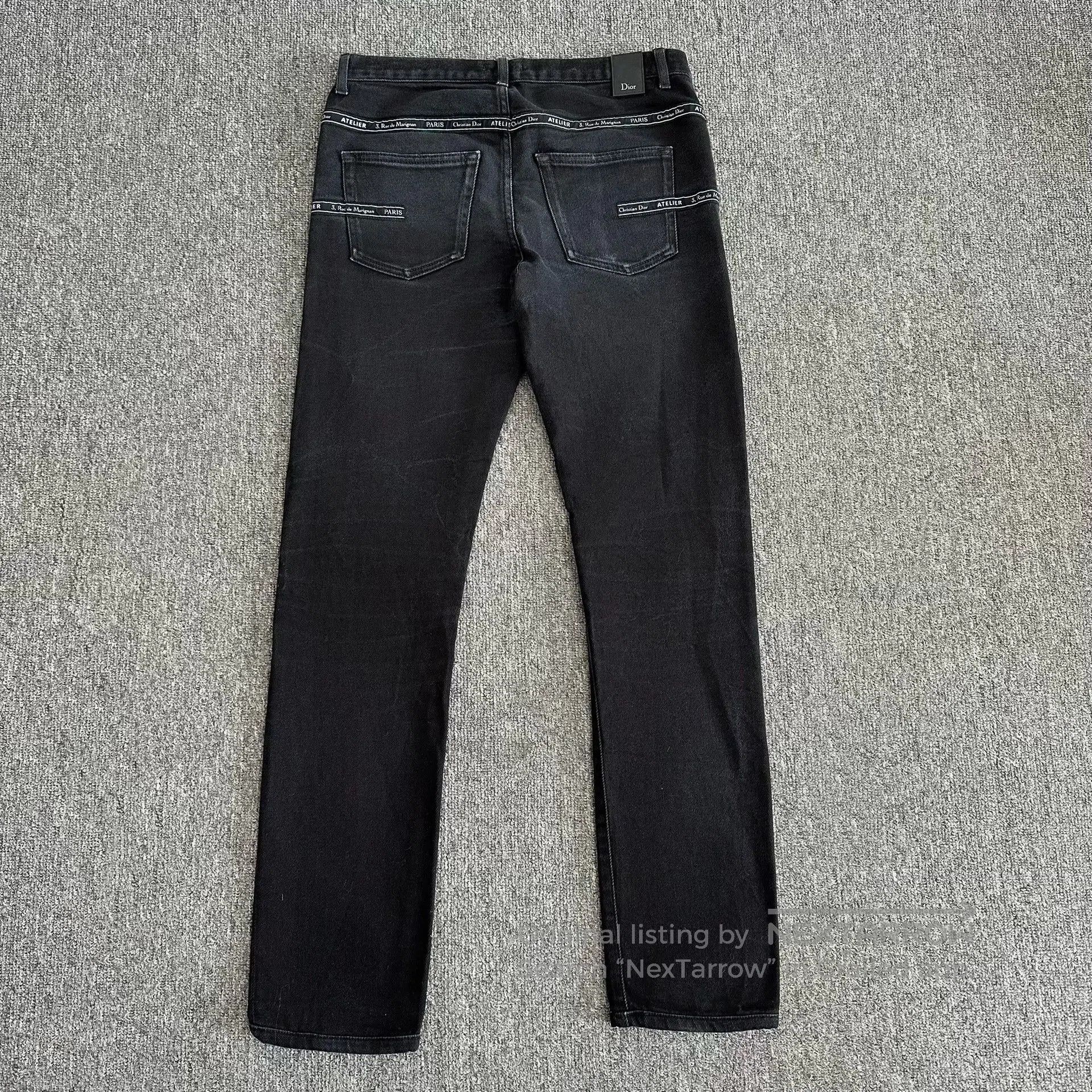 Dior Dior Black Back Atelier Slogan Jeans. Size 28" / US 6 / IT 42 - 3 Thumbnail