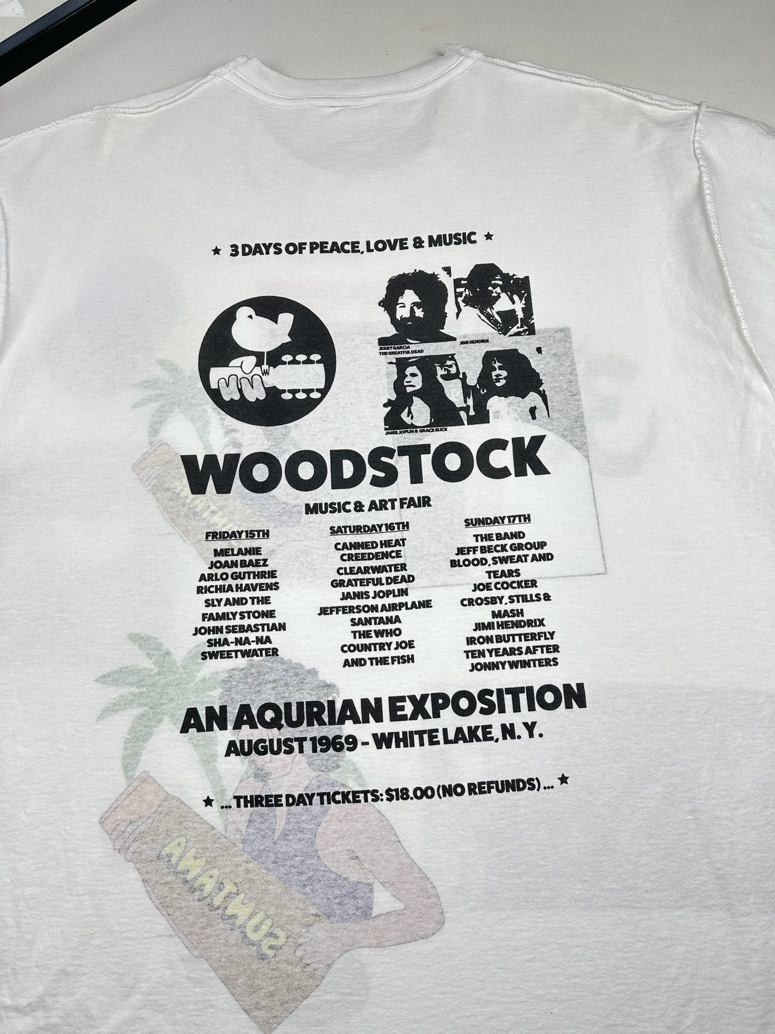 Other vintage WOODSTOCK acid drugs tee double sided tee shirt Size US XL / EU 56 / 4 - 8 Thumbnail