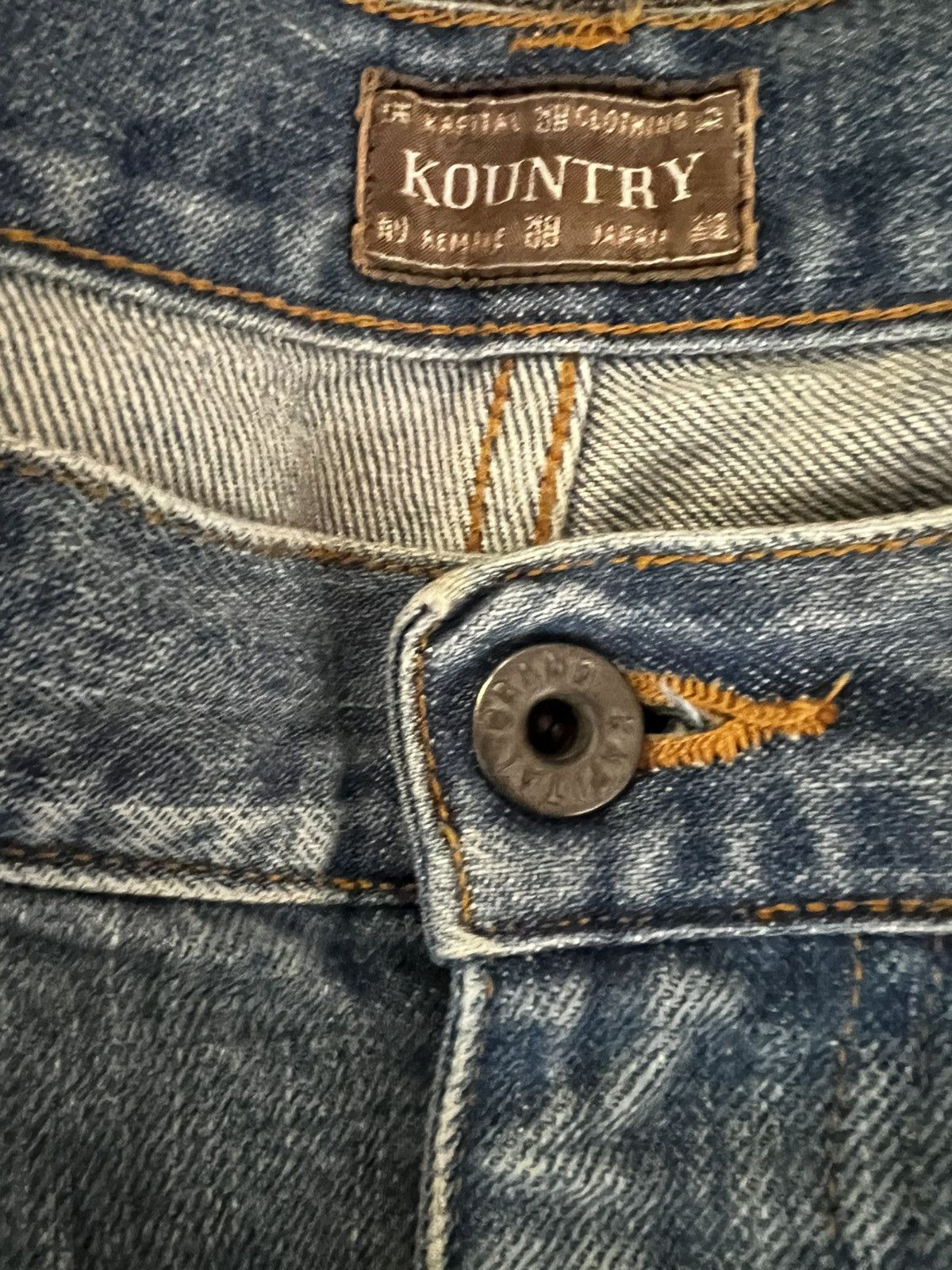 Kapital Kapital 14oz Studs Remake Denim Shorts Size US 36 / EU 52 - 3 Thumbnail