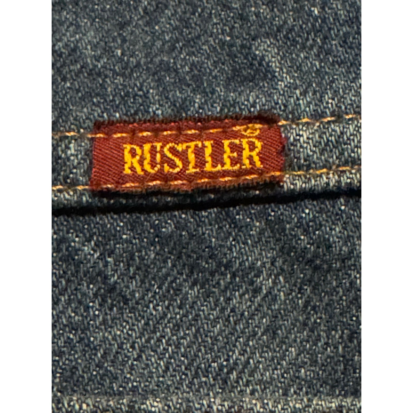 Vintage Y2K Rustler dark blue bootcut high waisted jeans 33X32 Size US 33 - 11 Thumbnail
