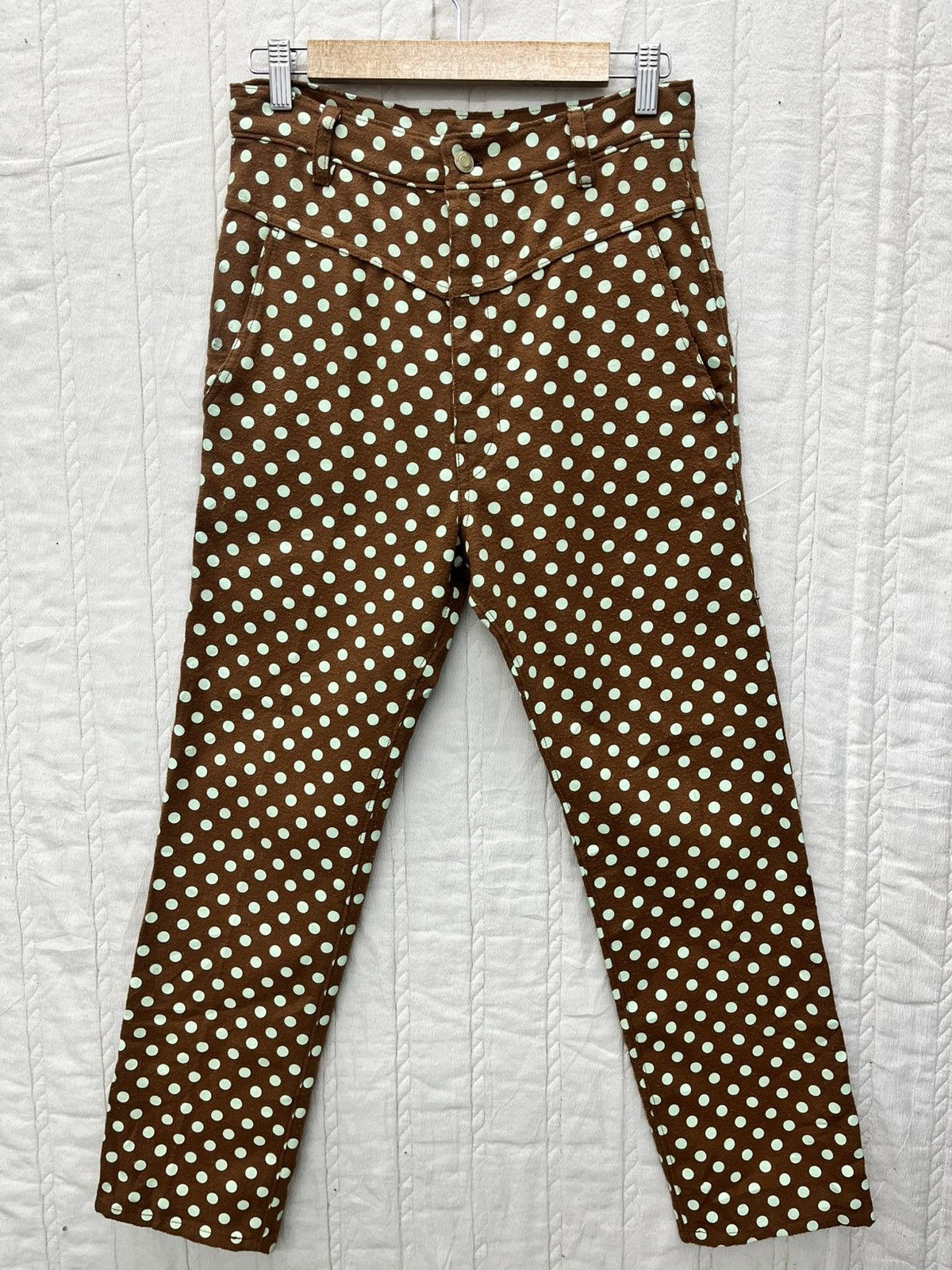 mercibeaucoup ARCHIVE🔥🔥🔥VTG MERCIBEAUCOUP POLKA DOT REVERSE POCKET PANT Size 28" / US 6 / IT 42 - 2 Thumbnail
