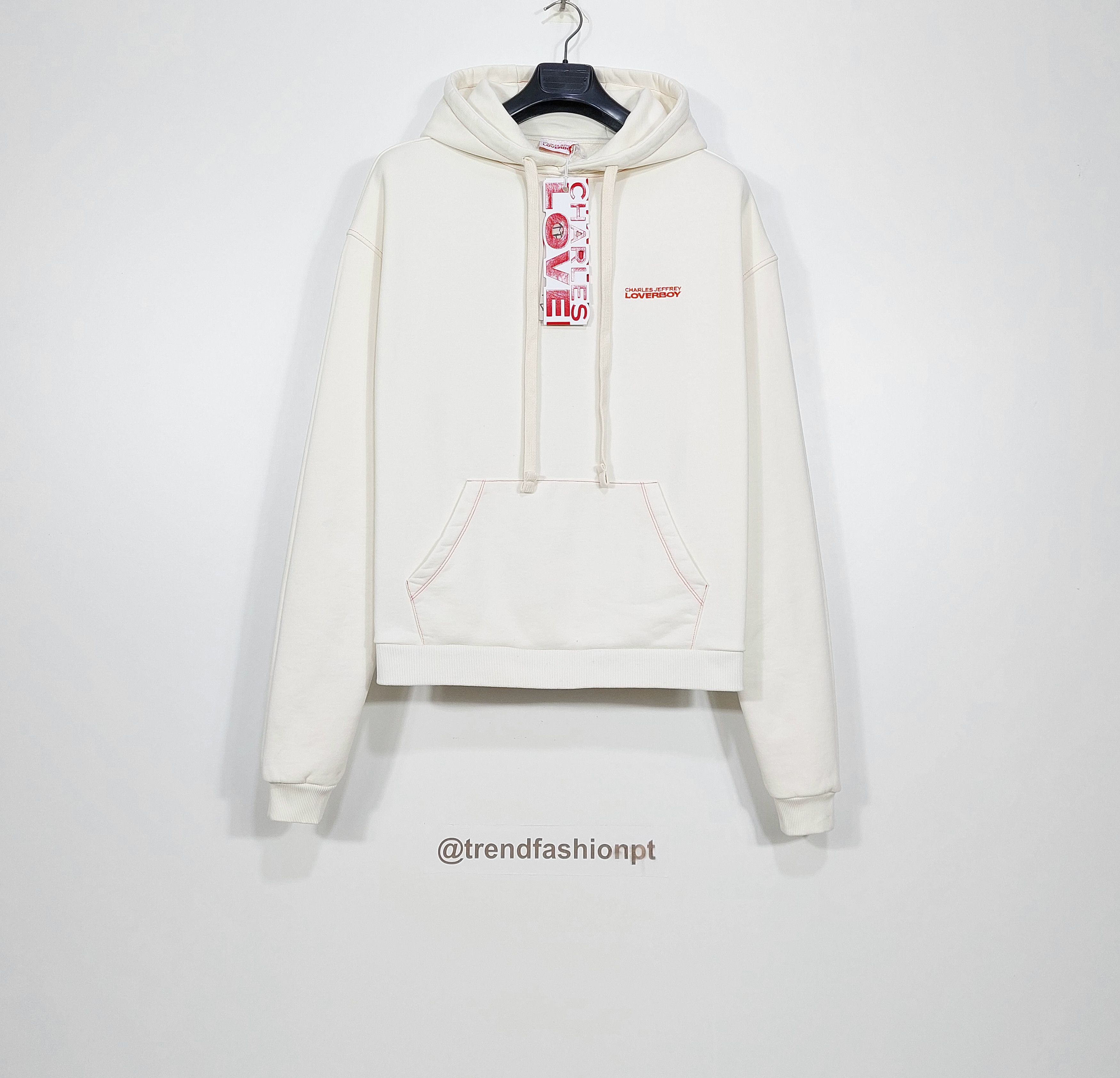 Charles Jeffrey LOVERBOY print hoodie - off-white XS Size US XS / EU 42 / 0 - 1 Thumbnail