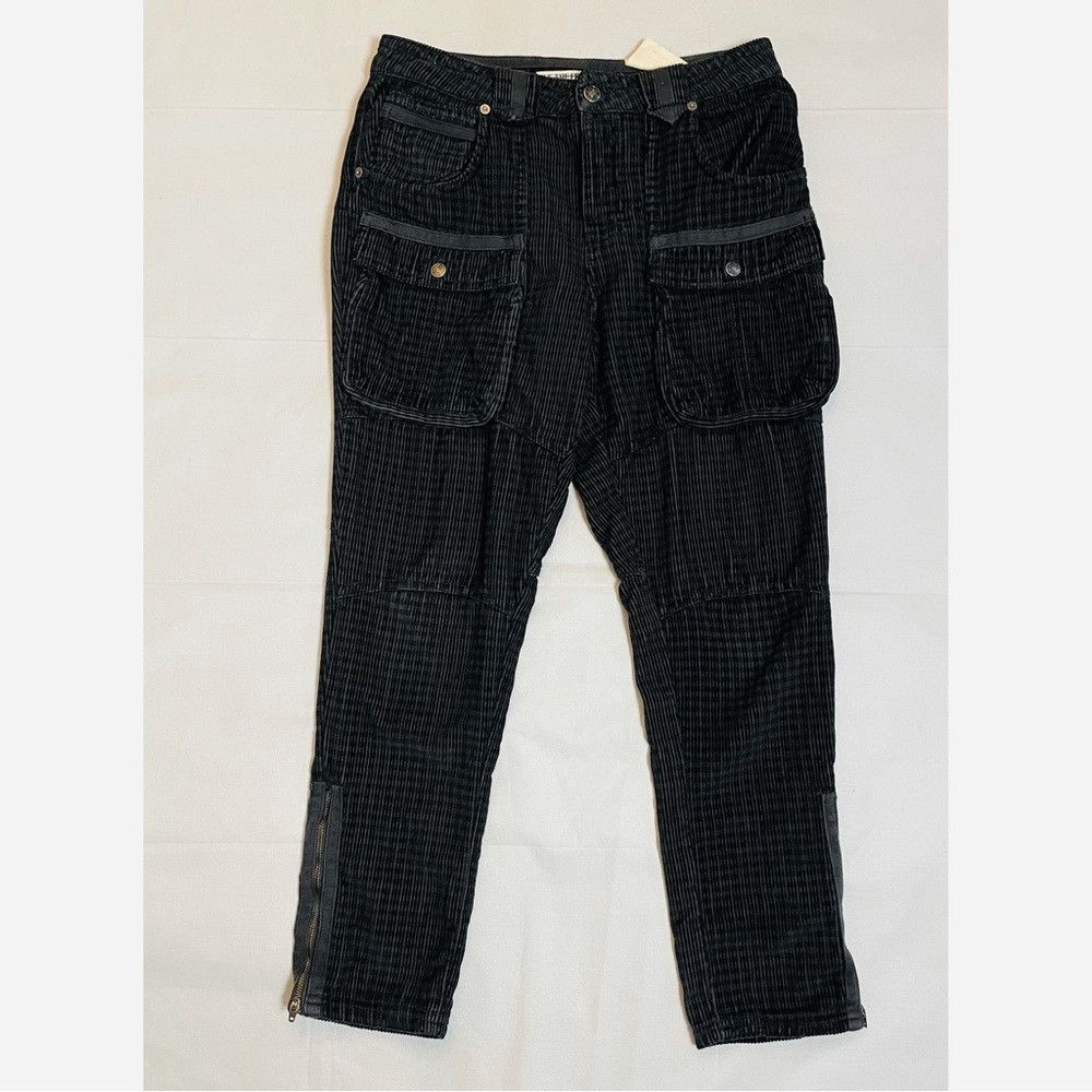 Free People NWT New Free People London Calling Slouchy Cord Grey Gingha Size 26" / US 2 / IT 38 - 4 Thumbnail