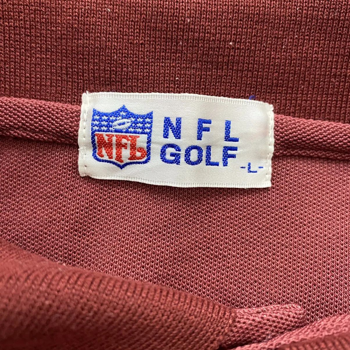 NFL × Vintage Vintage NFL FOOTBALL LEAGUE Golf Collection Polo Tee Shirt Size L / US 10 / IT 46 - 5 Thumbnail