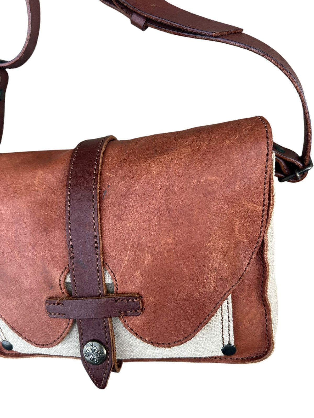 Leather Vintage Agility Japan Patina Leather Hybrid Bag Size ONE SIZE - 6 Thumbnail