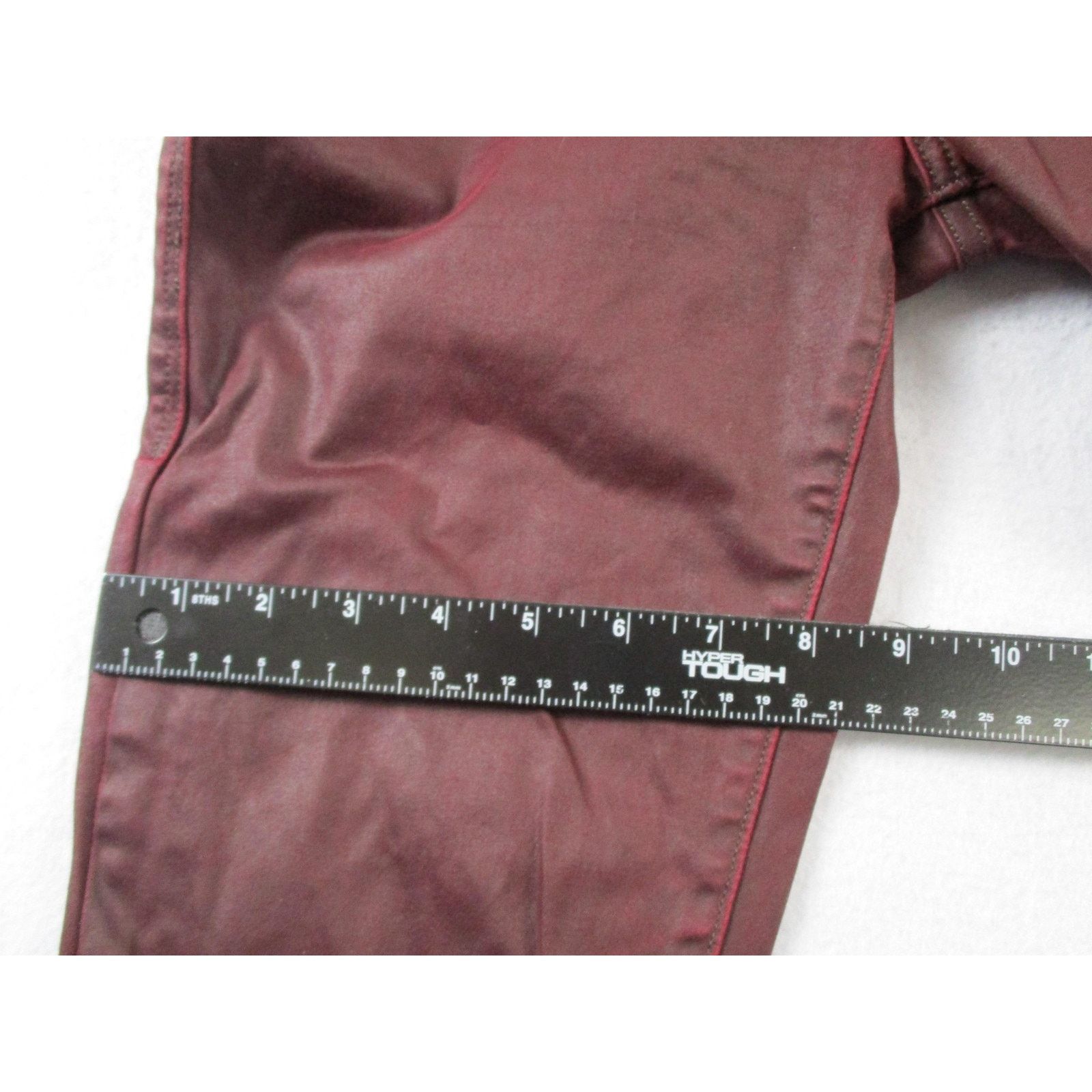 Rock & Republic Rock & Republic Jeans Womens 31 Dark Red Skinny Slim Coated Size 31" - 14 Thumbnail