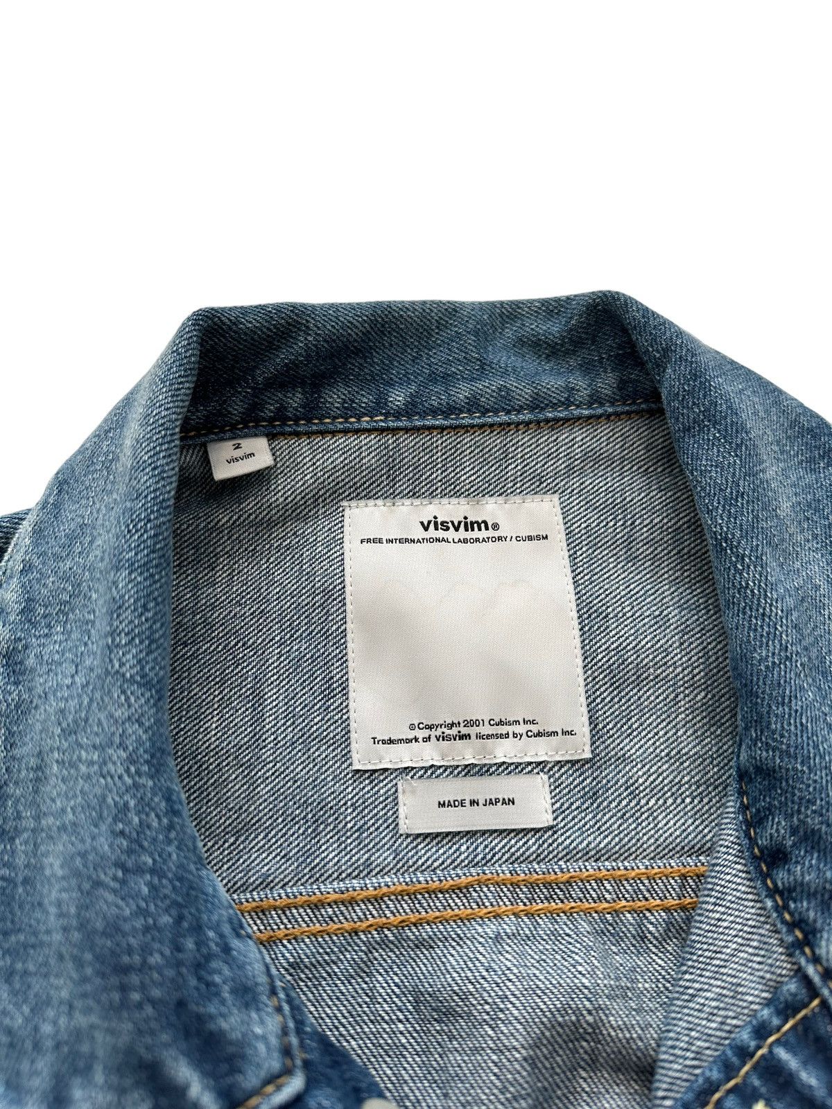 Visvim Sz2 16SS SS 101 Damaged Indigo Jacket Size US M / EU 48-50 / 2 - 5 Thumbnail