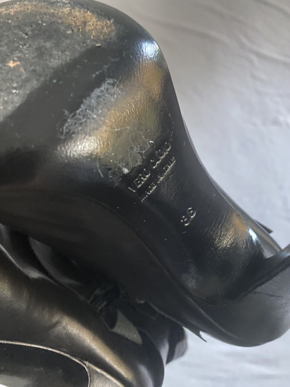 Designer × John Galliano × Vintage Crazy Y2K John Galliano Designer Black Leather Boots Size US 5 / IT 35 - 10 Thumbnail