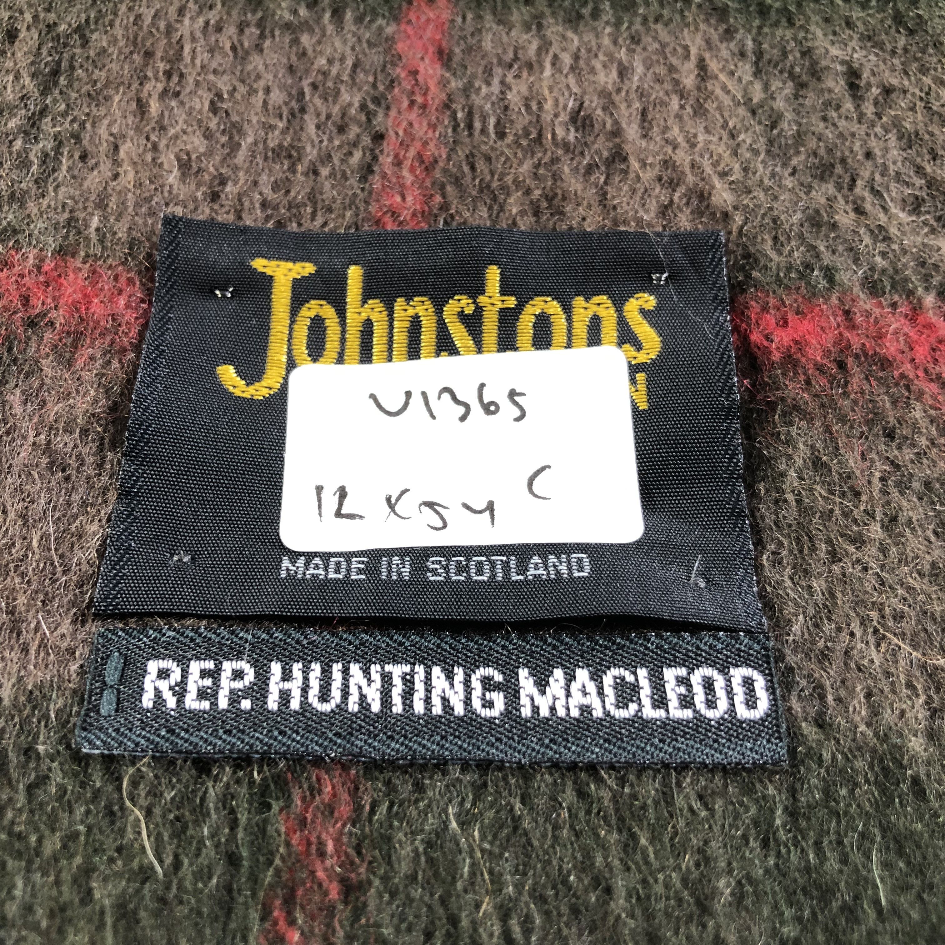 Johnstons Of Elgin Johnstons of Elgin Tartan Cashmere Scarf Muffler V1365 Size ONE SIZE - 8 Thumbnail