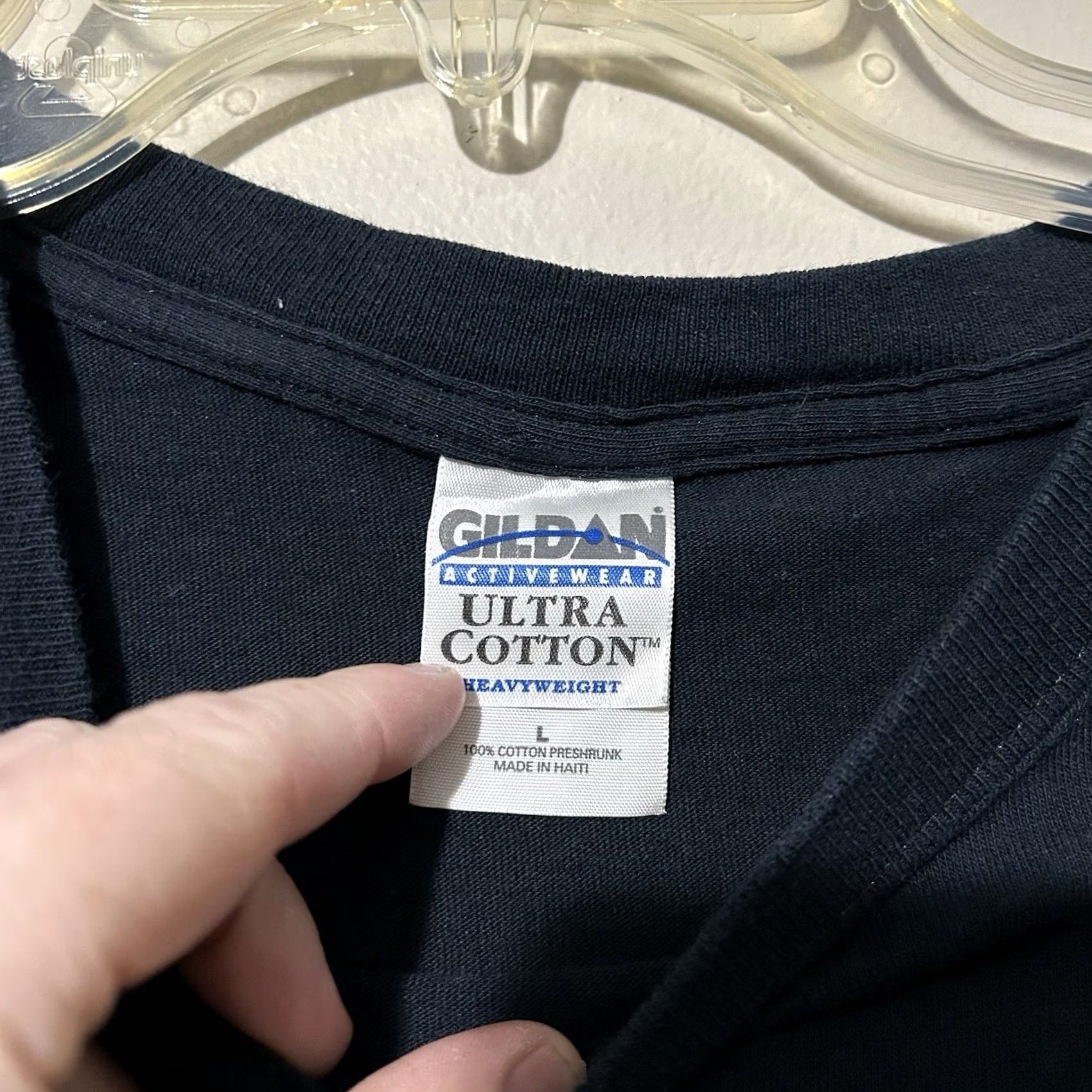 Gildan VINTAGE Gildan T-Shirt Mens Big Johnson Motorcycles Biker Profanity Humor 90s Size L Black Size US L / EU 52-54 / 3 - 3 Thumbnail