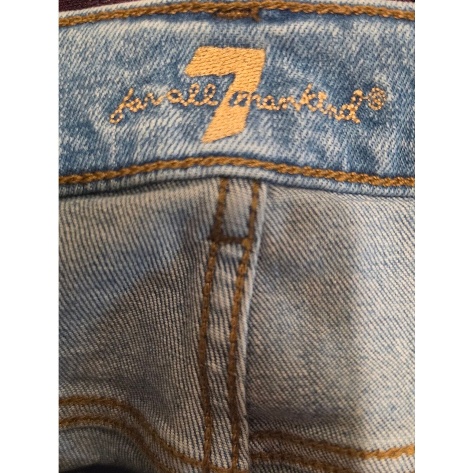 7 For All Mankind NWOT 7 For All Mankind The High Waist Ankle Skinny Jeans 30 Size 30" / US 8 / IT 44 - 7 Thumbnail