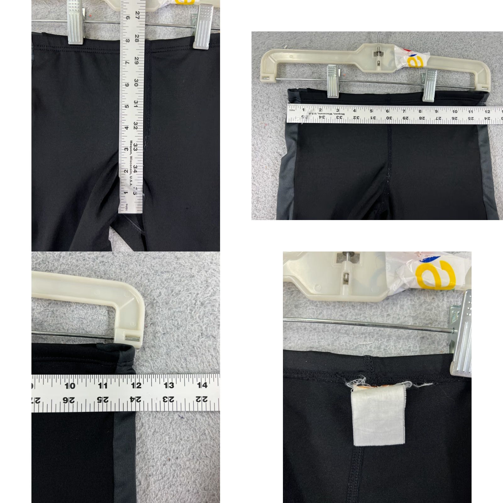 Vintage TYR Compression Shorts Men 29 Black Polyester Spandex Athletic Sports Slim Fit Waist 29 Inseam 9 in Size US 29 - 8 Thumbnail
