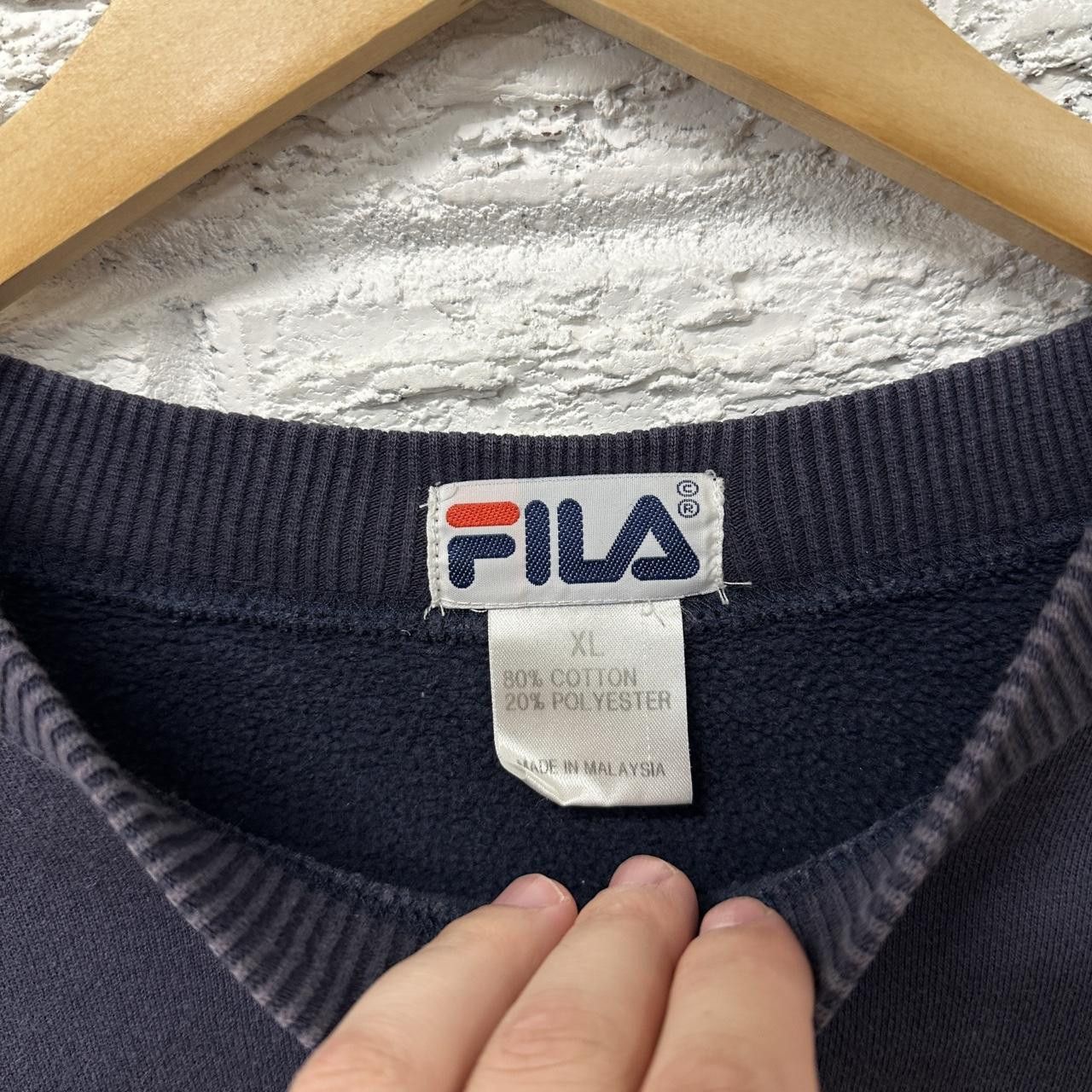 Fila × Vintage Y2K Fila Embroidered Sweatshirt Men’s XL Size US XL / EU 56 / 4 - 4 Thumbnail