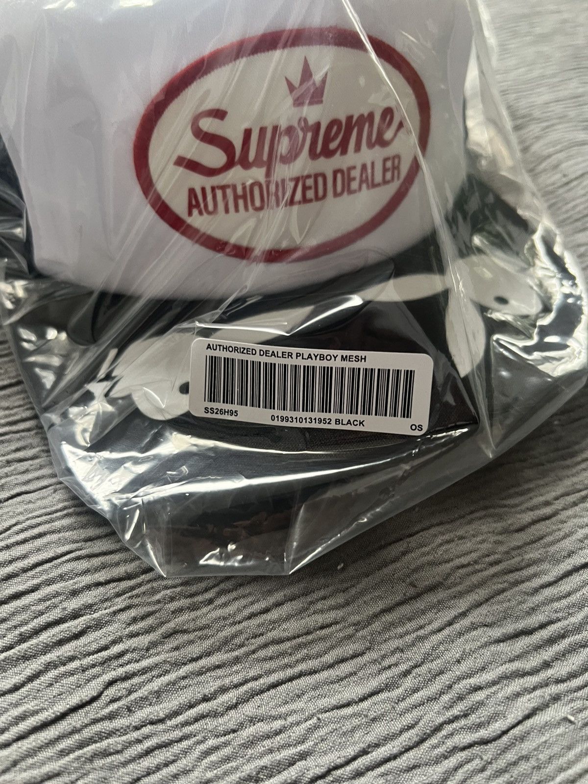 Supreme Supreme Playboy Mesh Back 5-Panel Black Size ONE SIZE - 3 Thumbnail