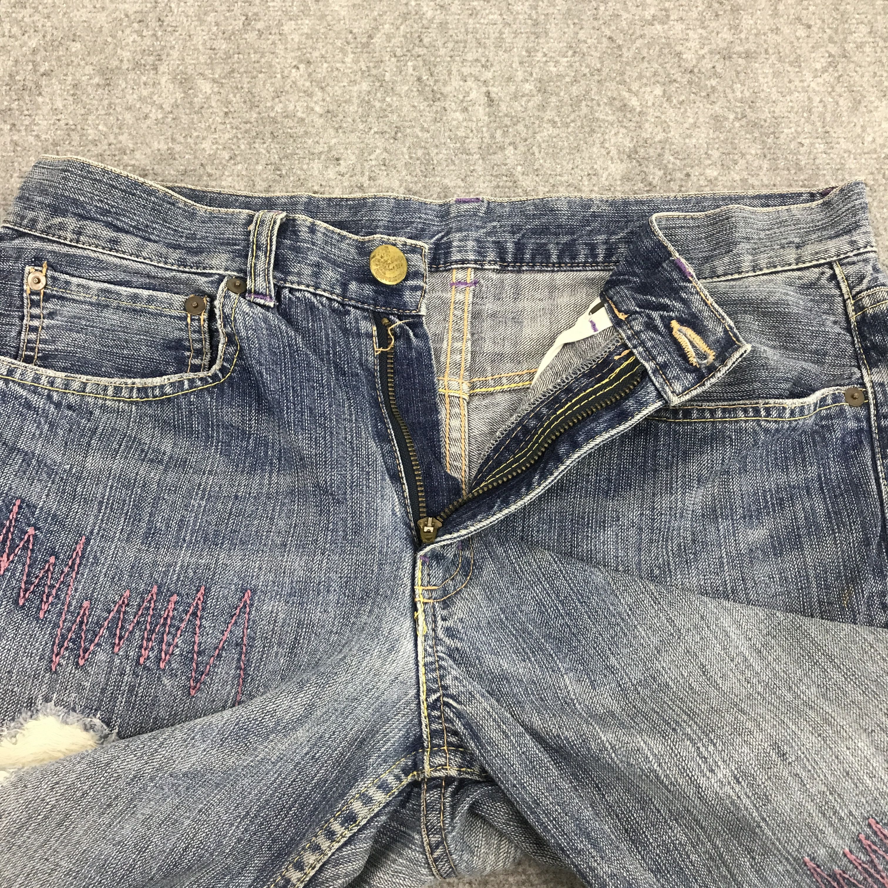 Japanese Brand japanese brand TK distressed design denim jean Size US 33 - 7 Thumbnail