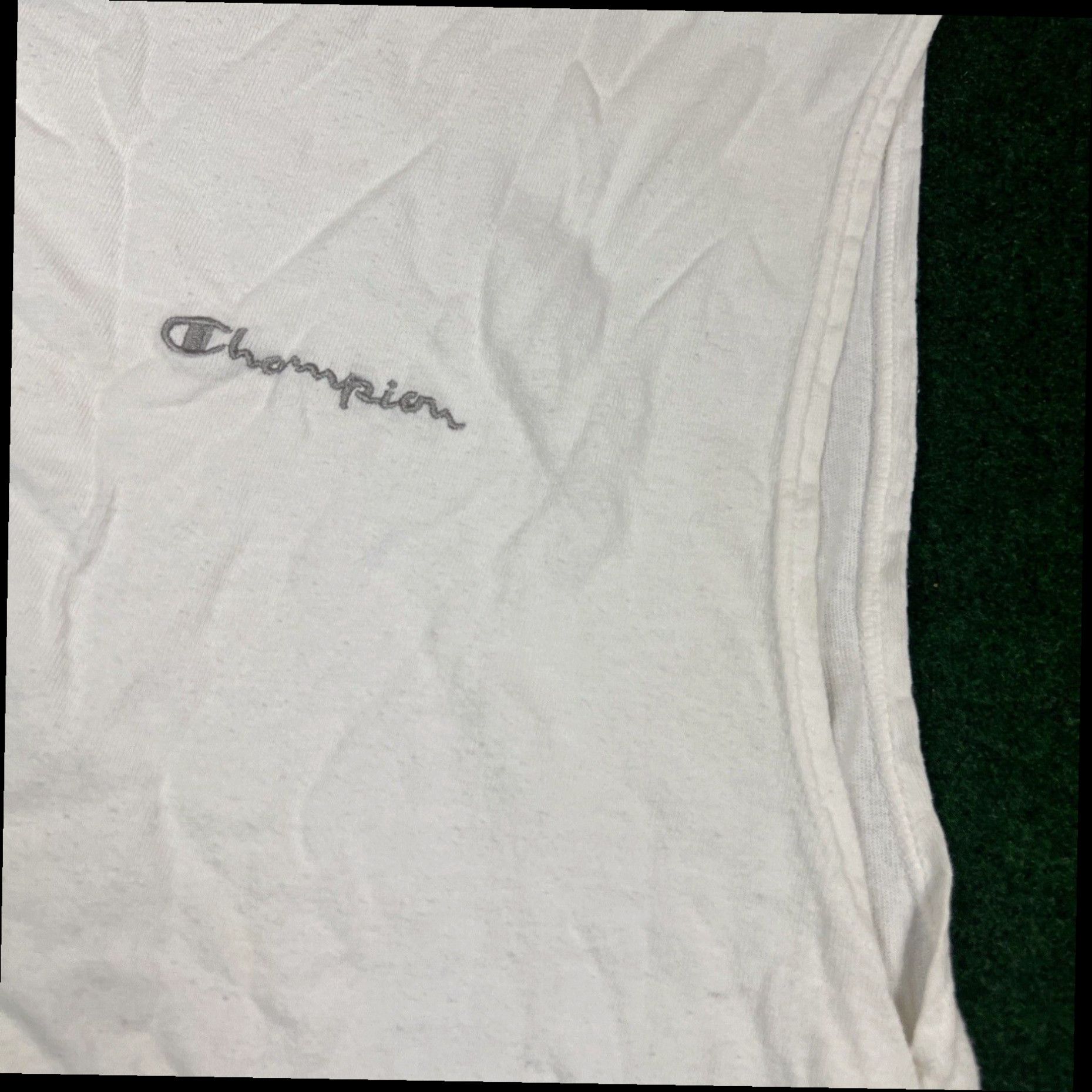 Champion Champion Shirt Mens Large White Embroidered Graphic Sleeveless Crewneck Size US L / EU 52-54 / 3 - 3 Thumbnail