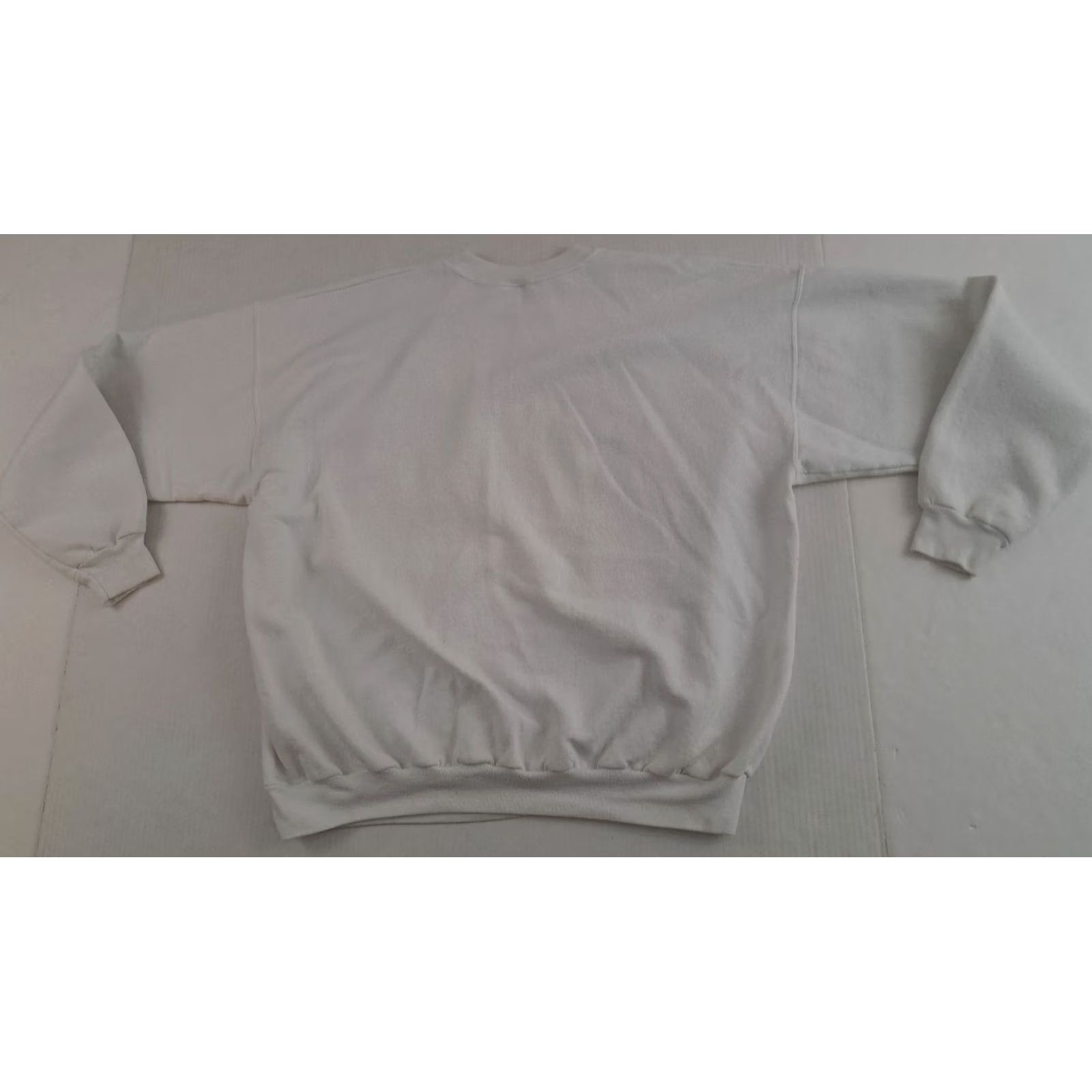 Hanes VINTAGE Hanes Printpro Sweatshirt City Photo Print Crew Neck Long Sleeve 2XL White Unisex Adults Canvas Cotton Graphic Print Size US XXL / EU 58 / 5 - 5 Thumbnail