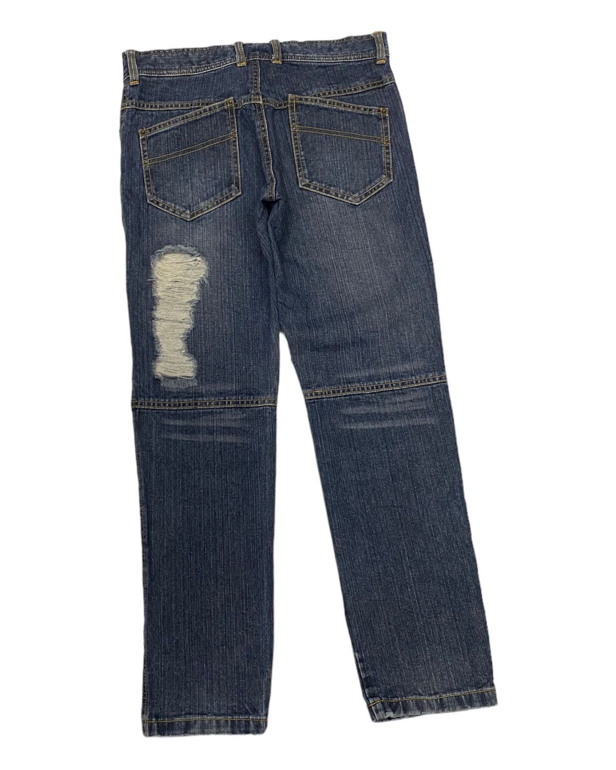 20471120 🔥ALGONQUINS PUNK POEM DISTRESS DENIM JUNYA WATANABE STYLE Size US 30 / EU 46 - 6 Thumbnail