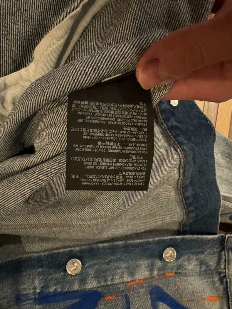 Balenciaga Balenciaga oversized plaid graffiti casual denim jacket-250 Size XS / US 0-2 / IT 36-38 - 7 Thumbnail