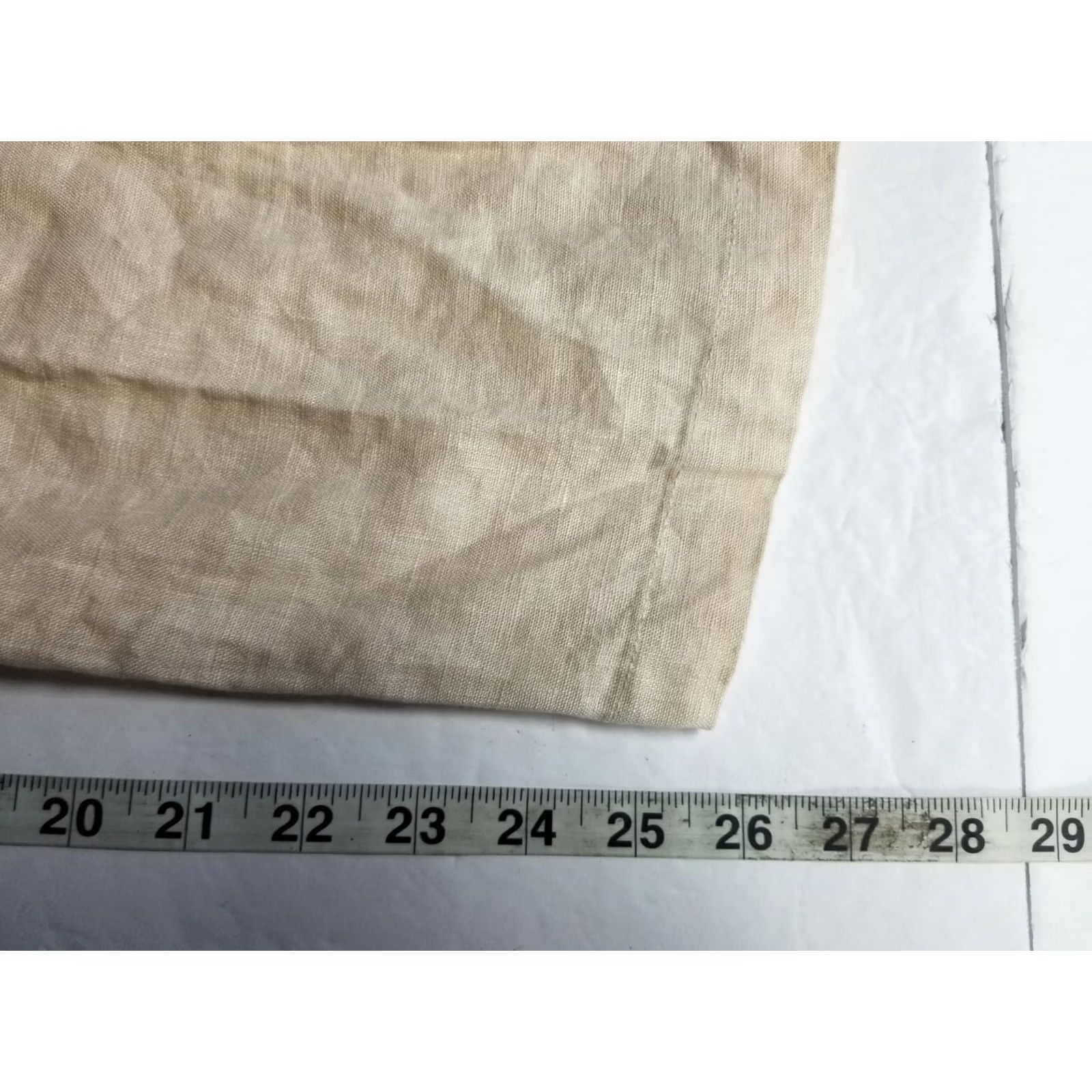 Vintage Calligraphie Linen Wide-Leg Pants Size Medium Women Tan Ankle Casual Regular Knit Vintage No Size 32" / US 10 / IT 46 - 6 Thumbnail