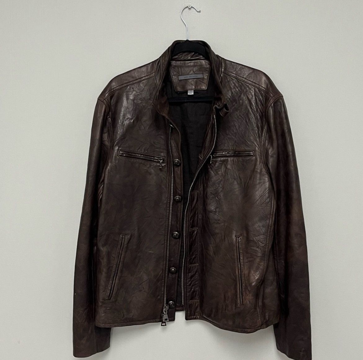 John Varvatos Burnished Moto Jacket EU 52 USA 42 Size US L / EU 52-54 / 3 - 1 Thumbnail