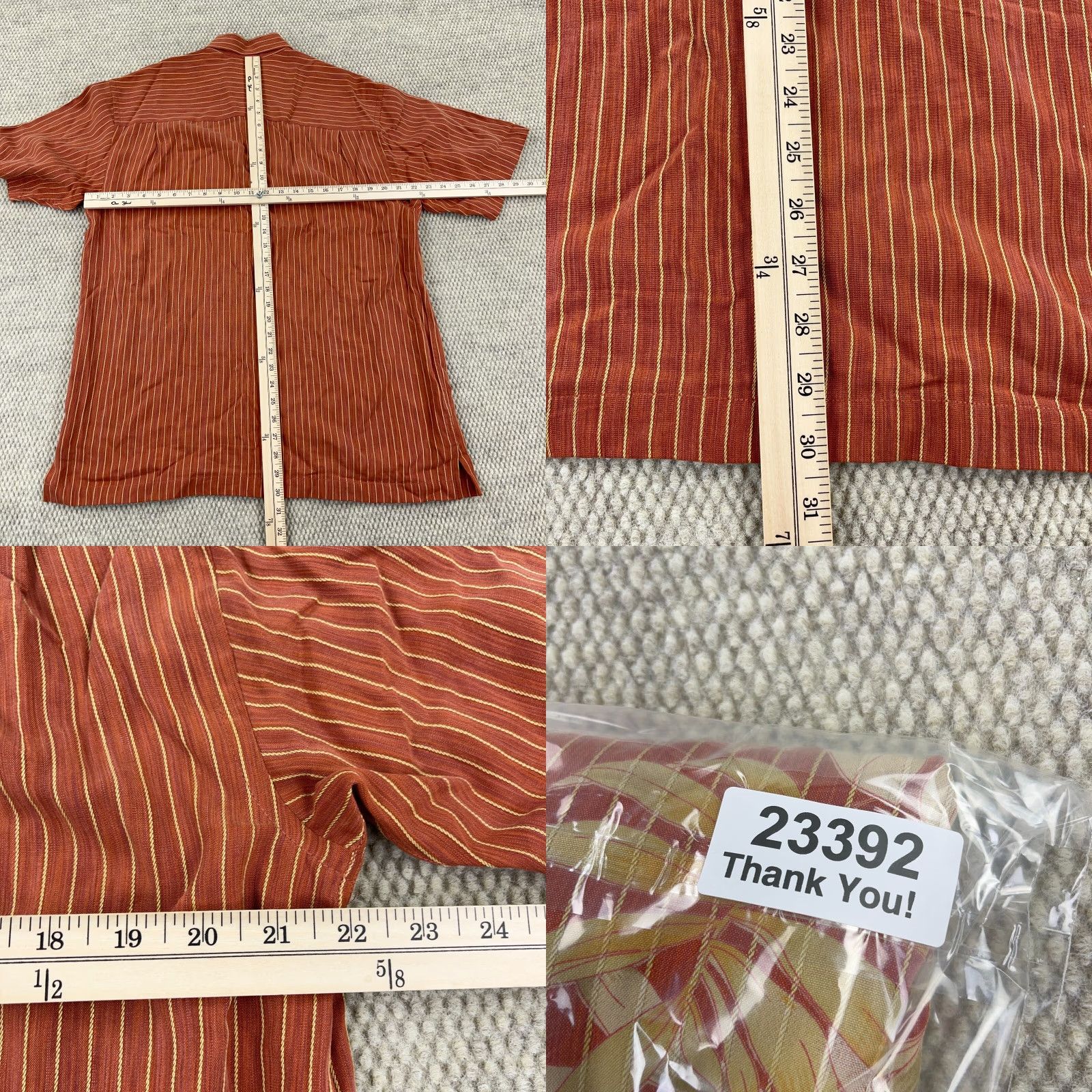 Tommy Bahama VINTAGE Tommy Bahama Shirt Men Medium Orange Button Up Hawaiian Floral Lyocell Tencel Size US M / EU 48-50 / 2 - 8 Thumbnail