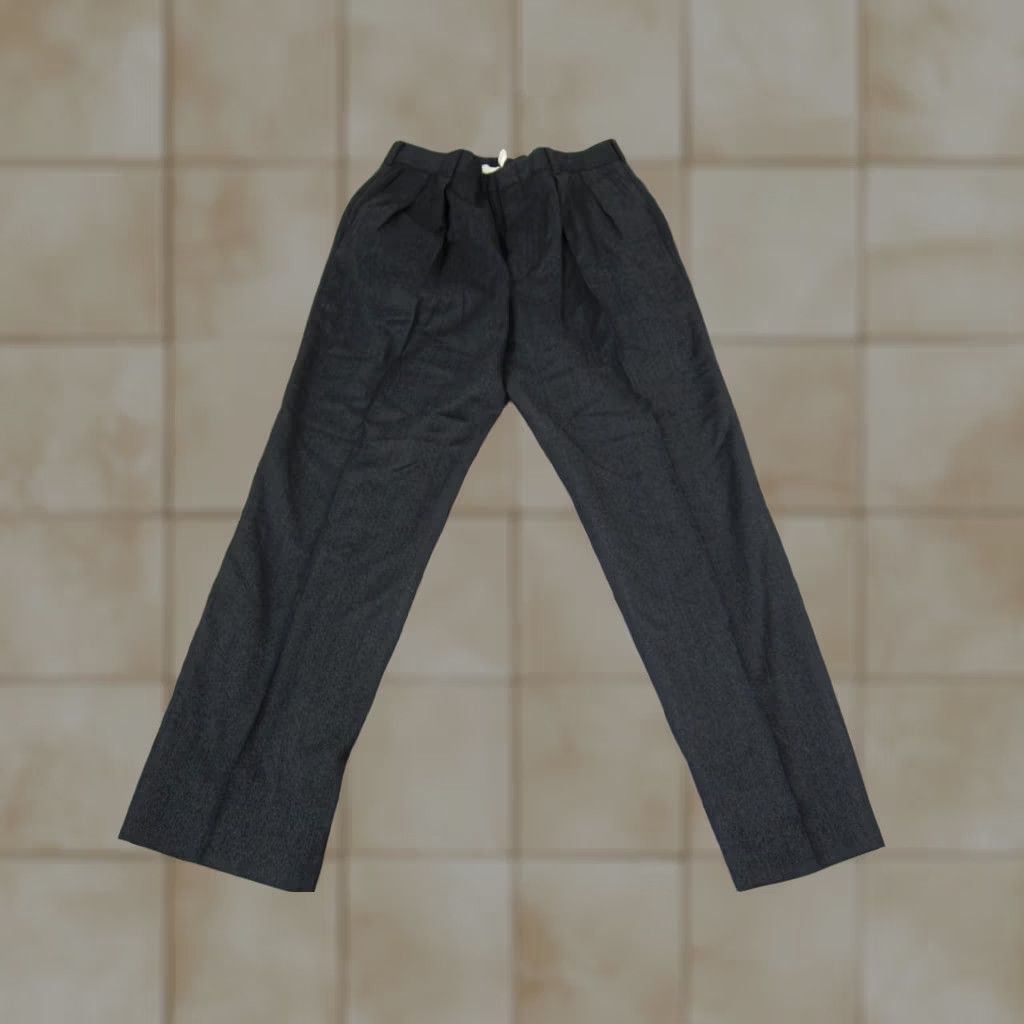 Lands' End VINTAGE Lands End Dress Pants Mens 32x29 Gray 100% Wool Regular Made in USA Size US 32 / EU 48 - 1 Thumbnail