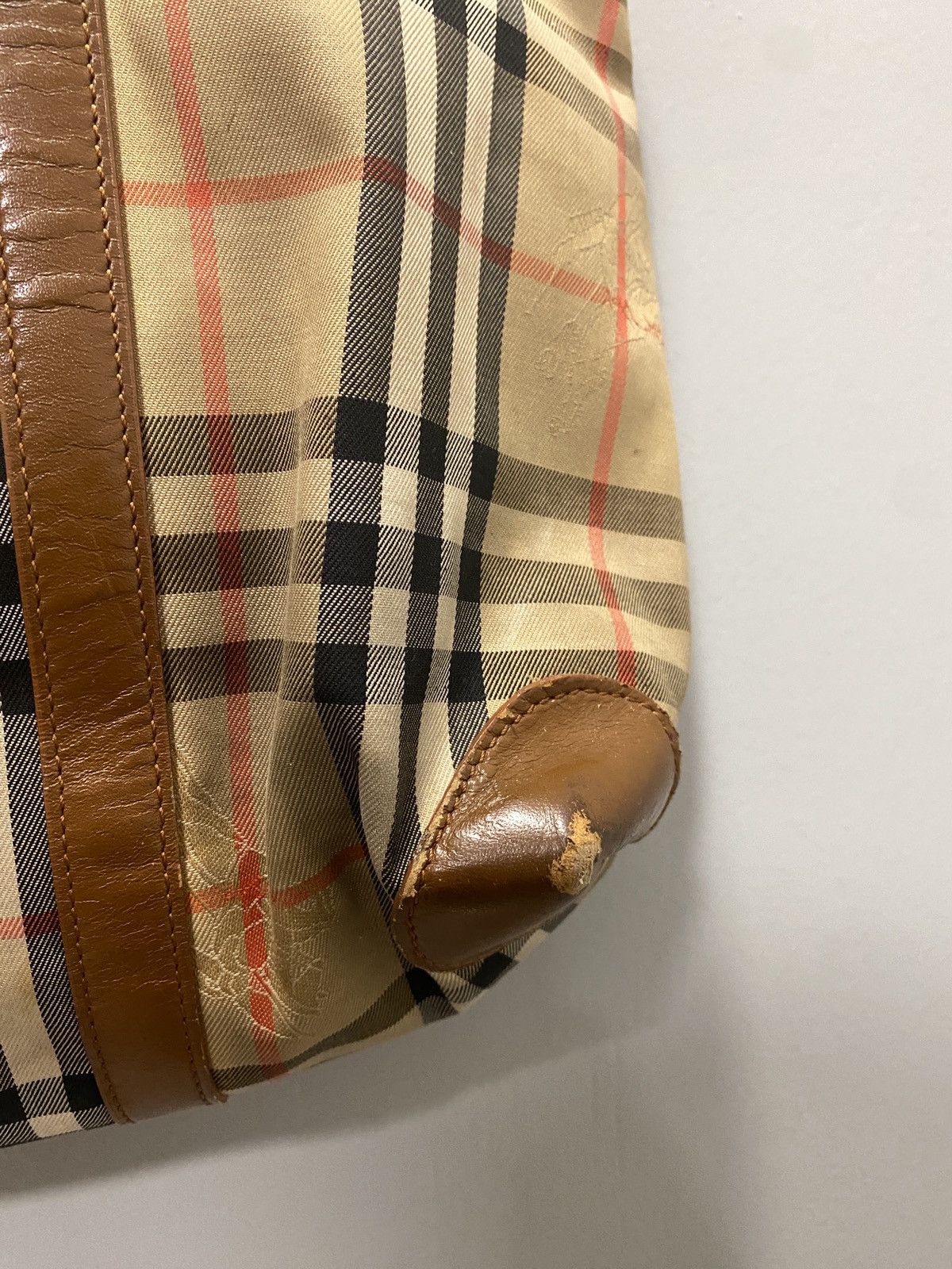 Burberry Vintage Burberry Haymarket Nova Check Tote bag Size ONE SIZE - 3 Thumbnail