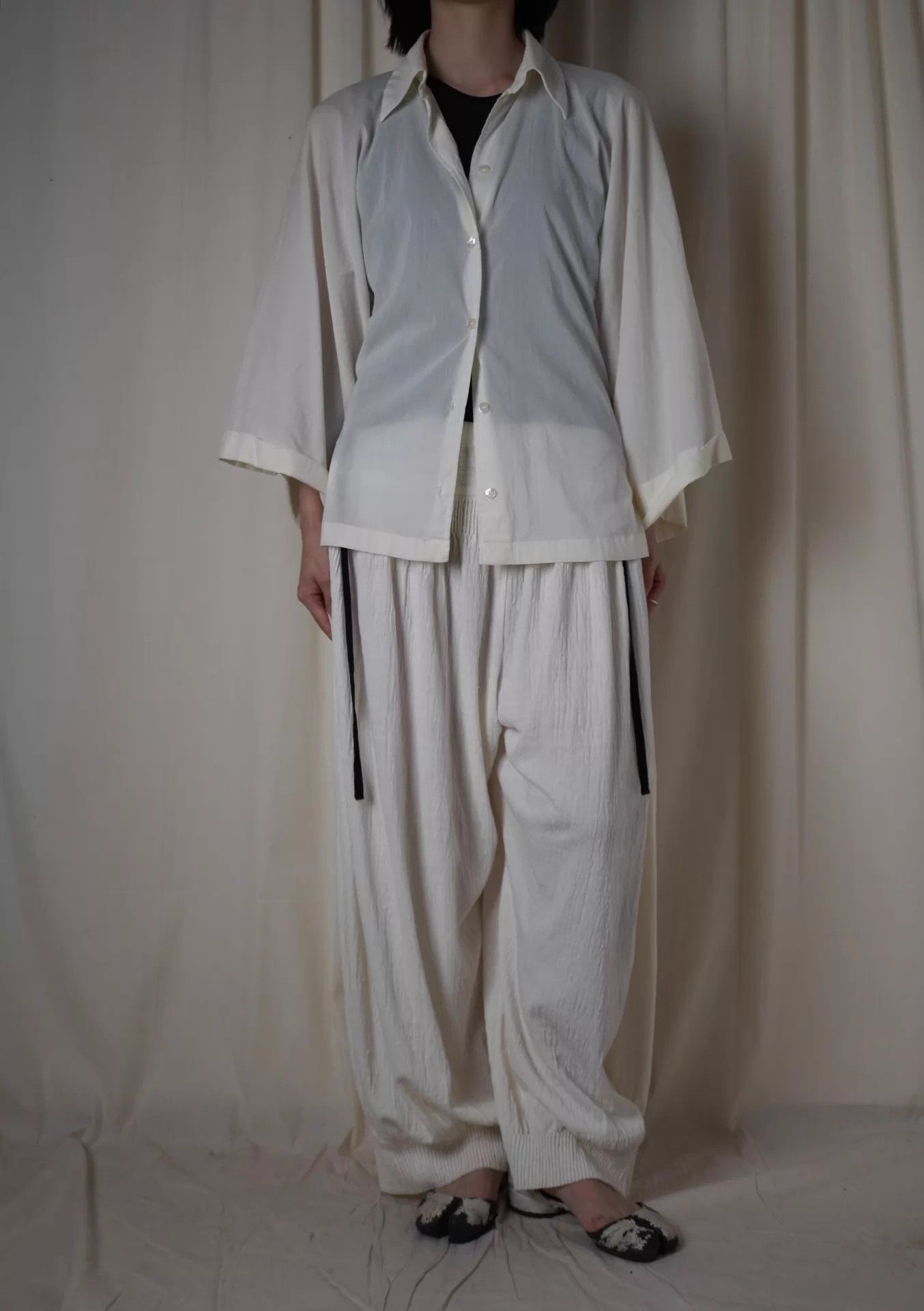 Ann Demeulemeester Ann Demeulemeester 90s Stretch Cotton Shirt/Jacket OS Size ONE SIZE - 3 Thumbnail