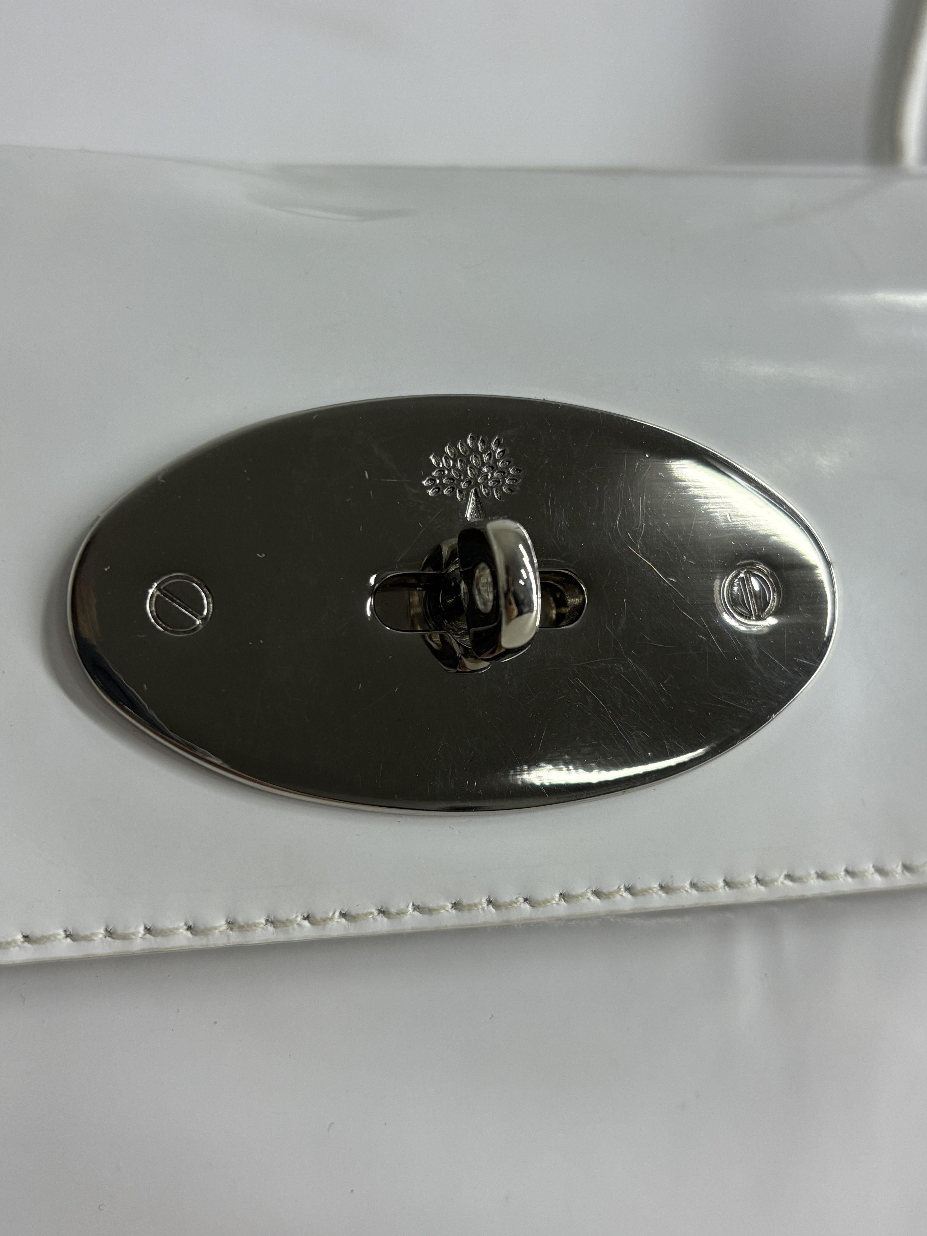 Mulberry Mulberry Bayswater White Leather Bag Size ONE SIZE - 9 Thumbnail