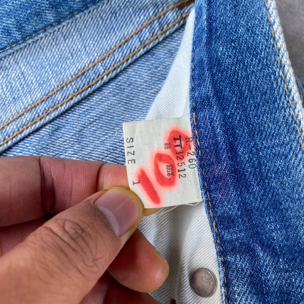 Blue Blue Japan VINTAGE RNA JAPAN SLANG SELVEDGED BLUEWASH W27X32 Size US 27 - 7 Thumbnail