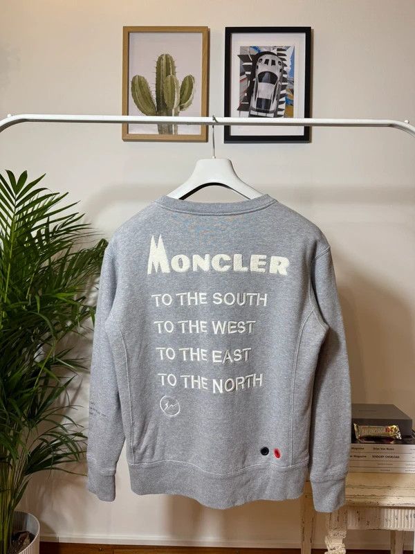 Fragment Design × Moncler Moncler Fragment x Hiroshi Fujiwara Grey Sweatshirt Size US S / EU 44-46 / 1 - 6 Thumbnail