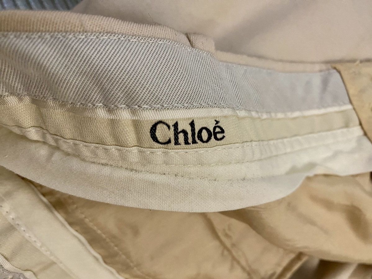 Chloe Chloé 🇫🇷 pink rose wool straight wide leg Marbre trousers 42 Size 28" / US 6 / IT 42 - 4 Thumbnail