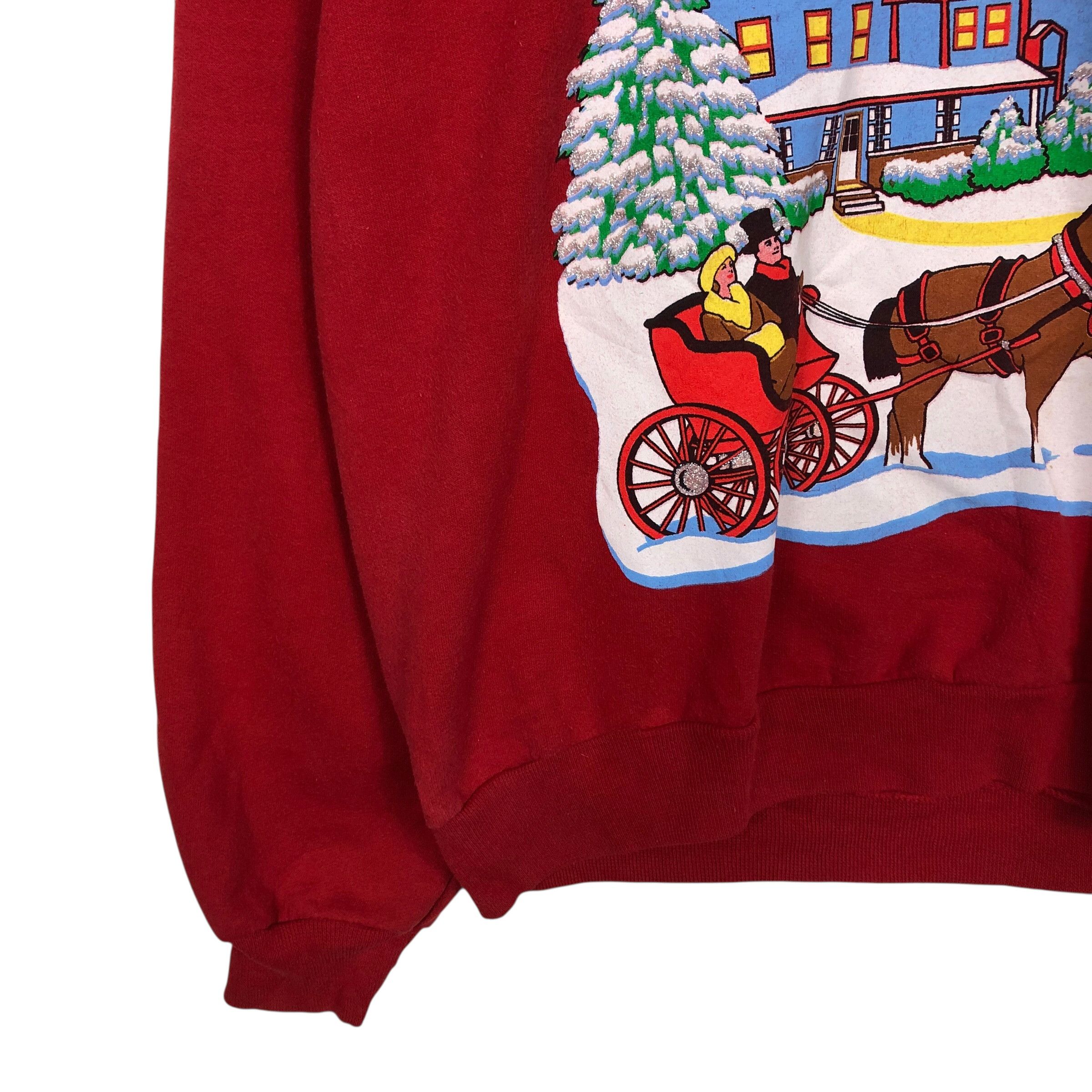Vintage 📌Vintage Sweatshirt Peace on Earth Christmas Theme Size US M / EU 48-50 / 2 - 6 Thumbnail