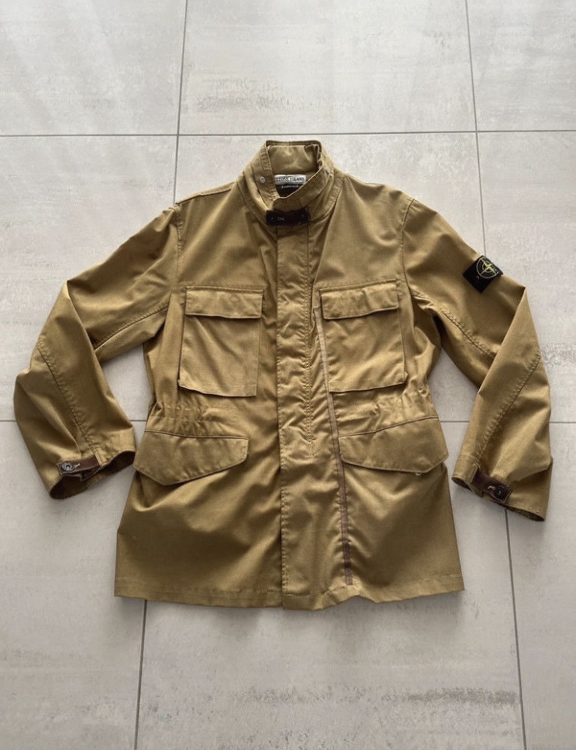 image of Vintage Stone Island Military Jacket in Brown, Men's (Size Medium)