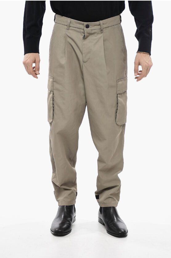 image of Armani Pleated Cargo Pants in Beige, Men's (Size 31)