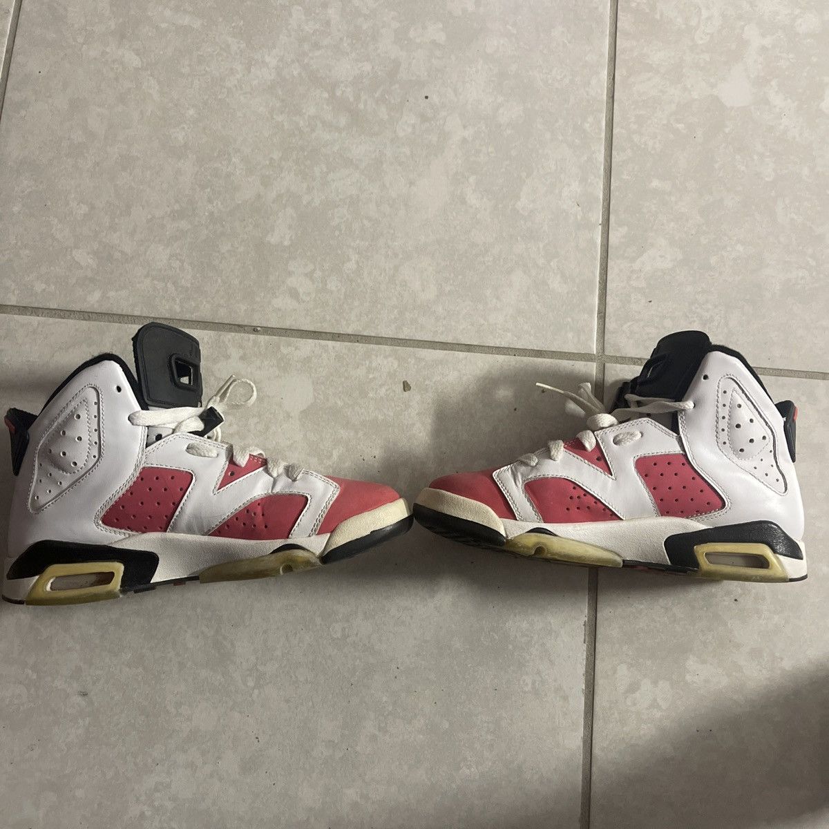Jordan Brand Nike Air Jordan 6 White Coral Rose Size US 5 / IT 35 - 4 Thumbnail