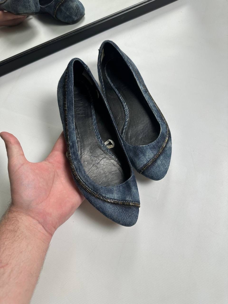 Diesel Vintage Diesel AvantGarde Denim Ballet Flats Size US 8 / IT 38 - 2 Thumbnail