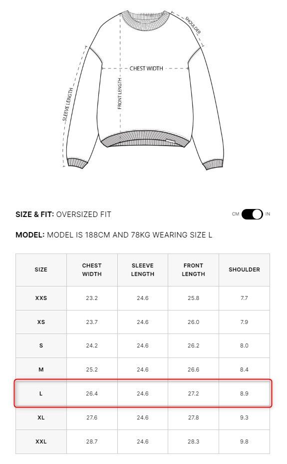 Represent Clo. Represent Clo. HEAVYWEIGHT INITIAL SWEATER Size L Size US L / EU 52-54 / 3 - 3 Thumbnail