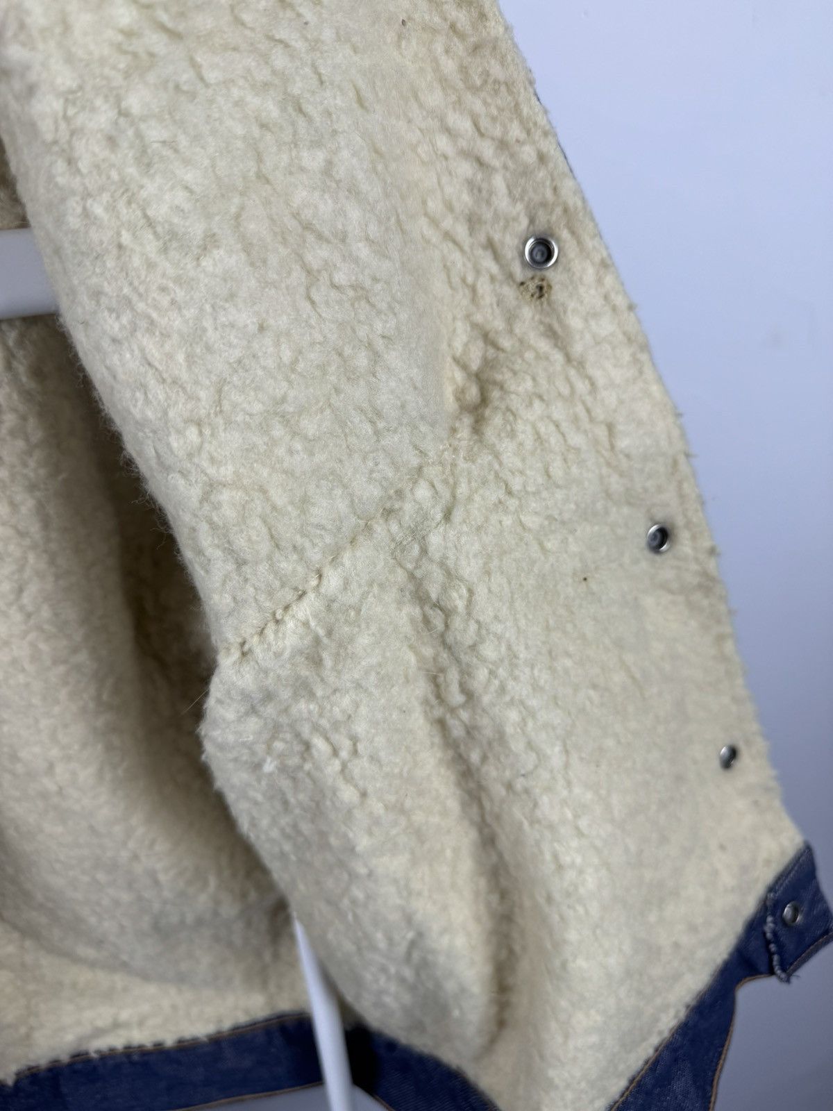 Vintage Vintage Roebucks Sears Sanforized Denim Sherpa Jeans Jacket Size US S / EU 44-46 / 1 - 5 Thumbnail