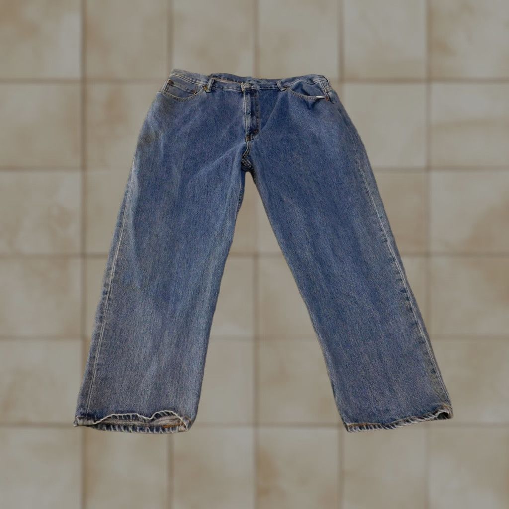 Levi's Levi's 550 Jeans Mens 44x30 Blue Medium Wash Relaxed Fit Tapered Leg Zip Fly Size US 30 / EU 46 - 1 Thumbnail