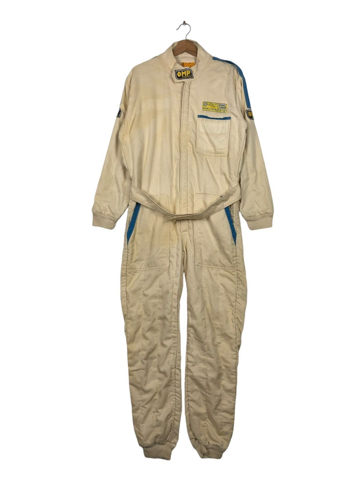 Kadoya 🔥VINTAGE COVERALL RACING OMP GENOVA MADE IN ITALY Size US 36 / EU 52 - 2 Thumbnail