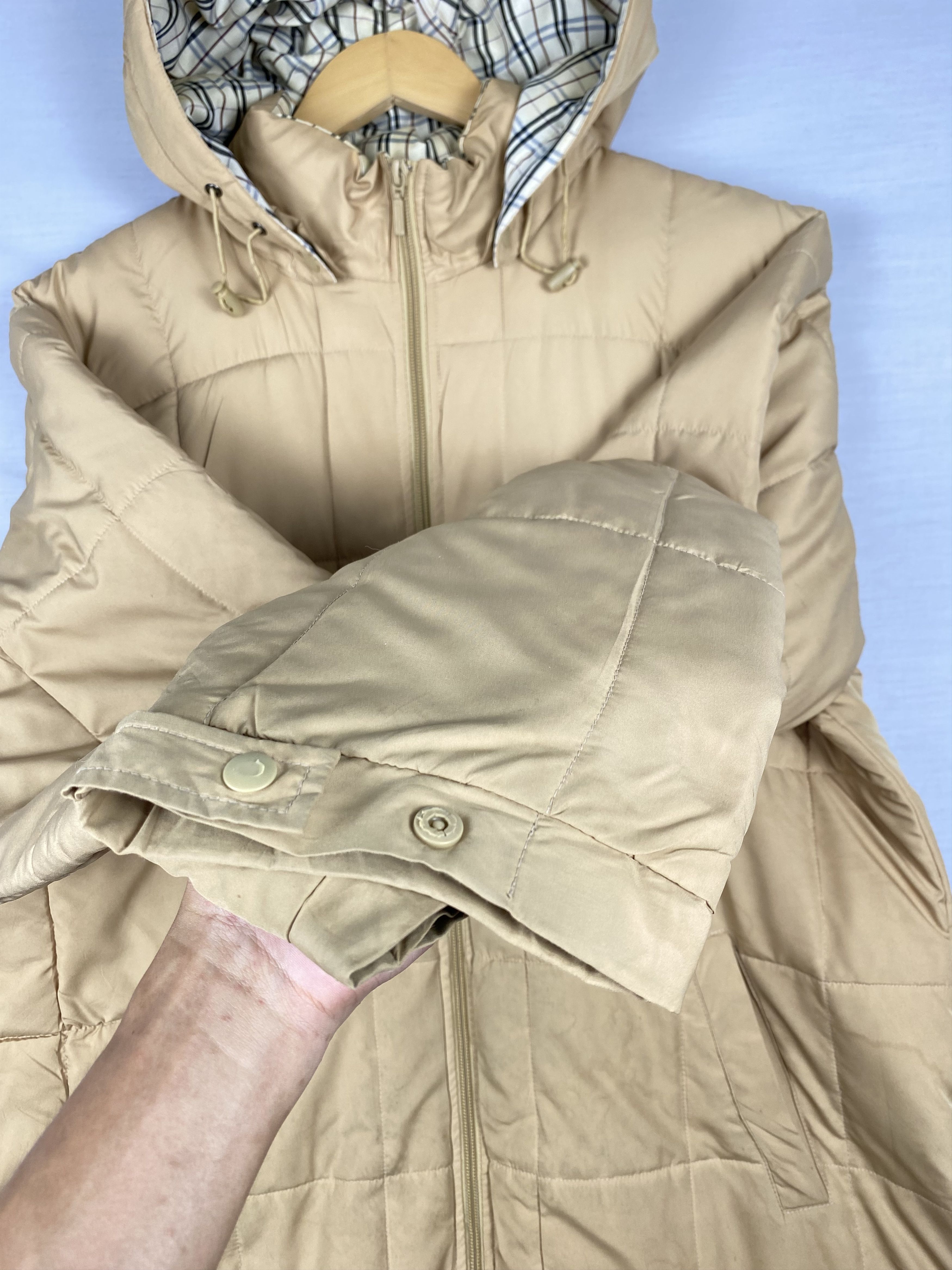 Japanese Brand Vintage Jeanjaure Quilted Lining Hoodie Puffer Jacket Size US L / EU 52-54 / 3 - 6 Thumbnail