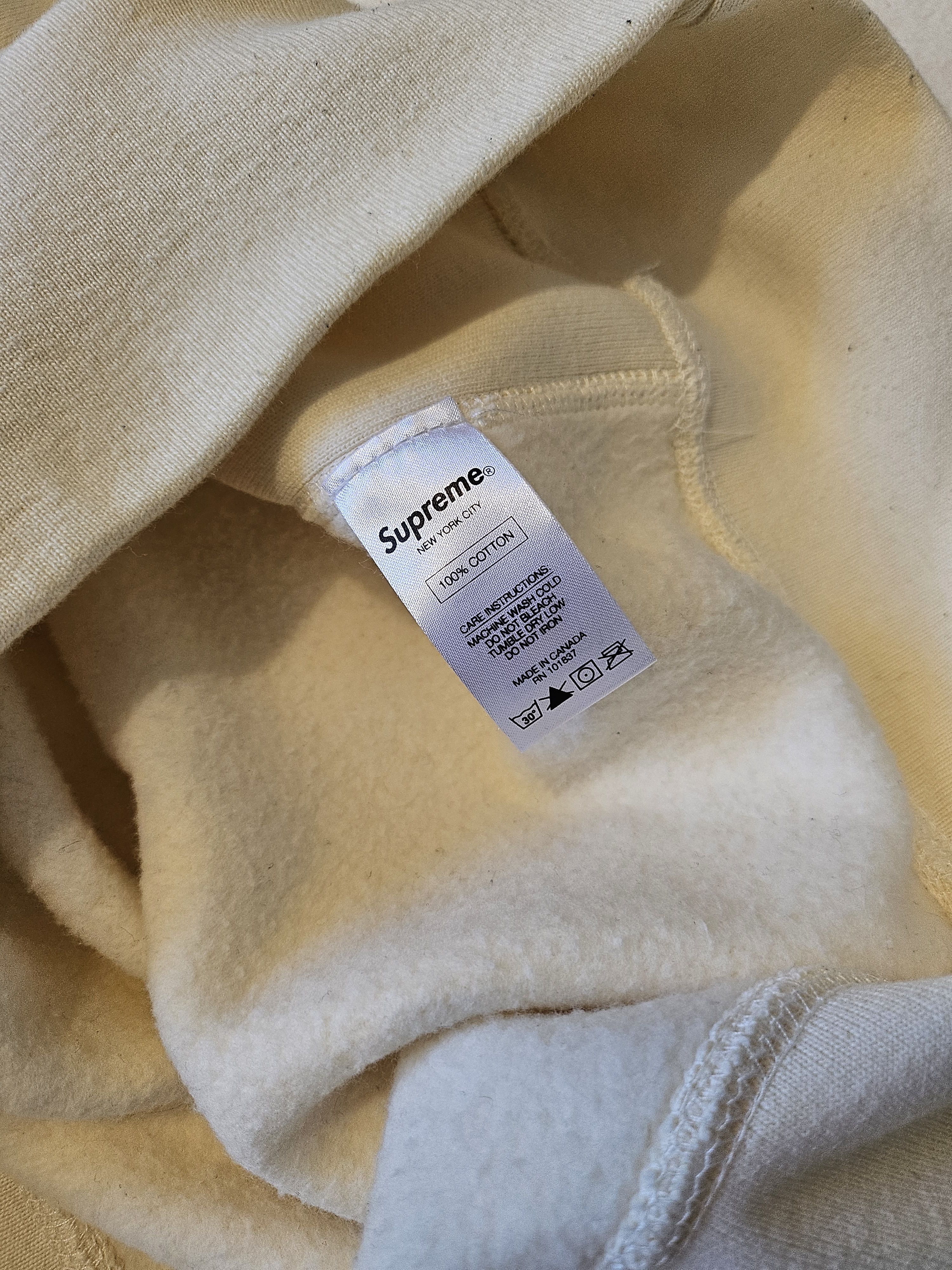 Supreme Supreme FW15 Arc Logo Crewneck Natural Beige Medium Size US M / EU 48-50 / 2 - 6 Thumbnail