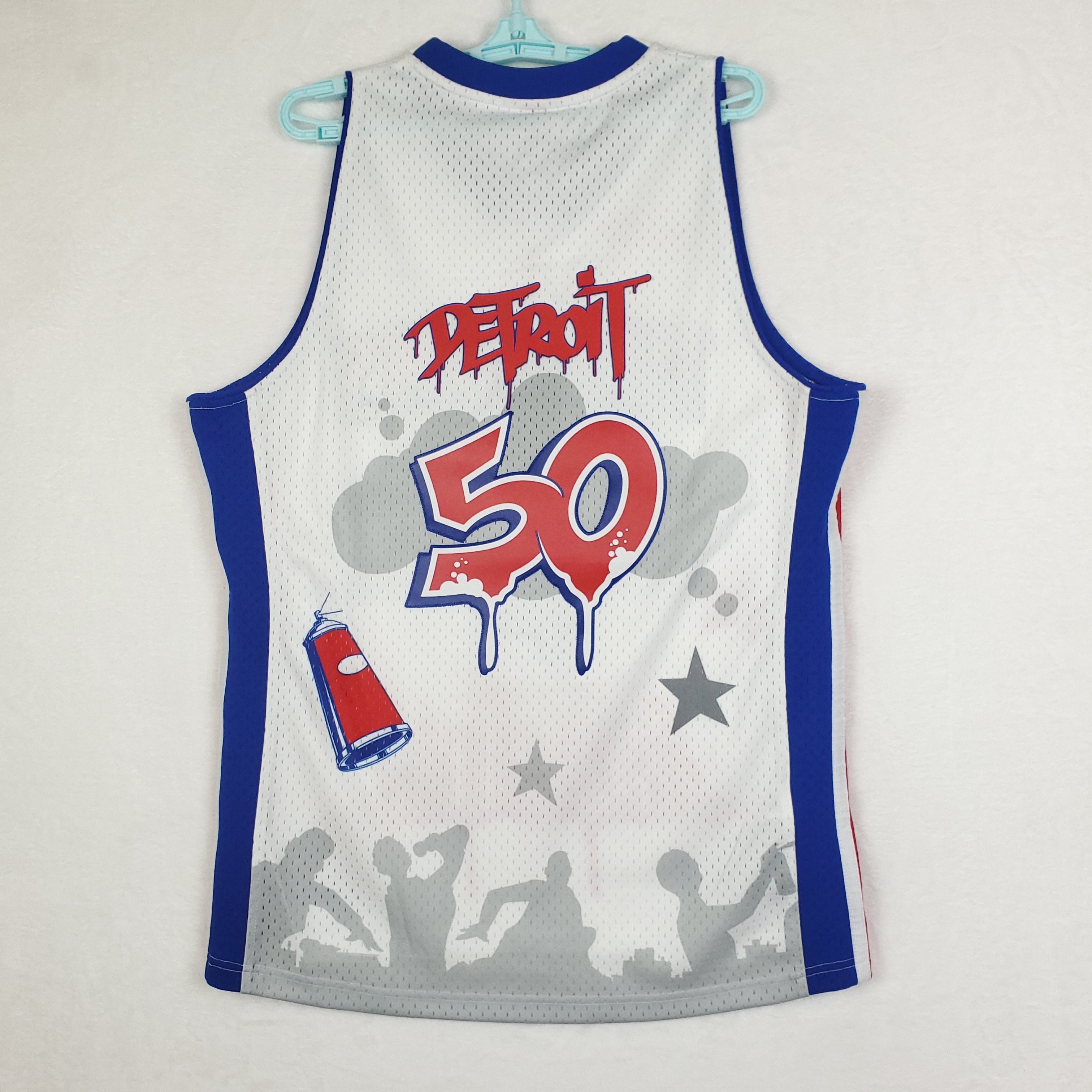Mitchell & Ness Detroit Pistons Tats Cru Mitchell & Ness NBA Jersey Large Size US L / EU 52-54 / 3 - 10 Thumbnail